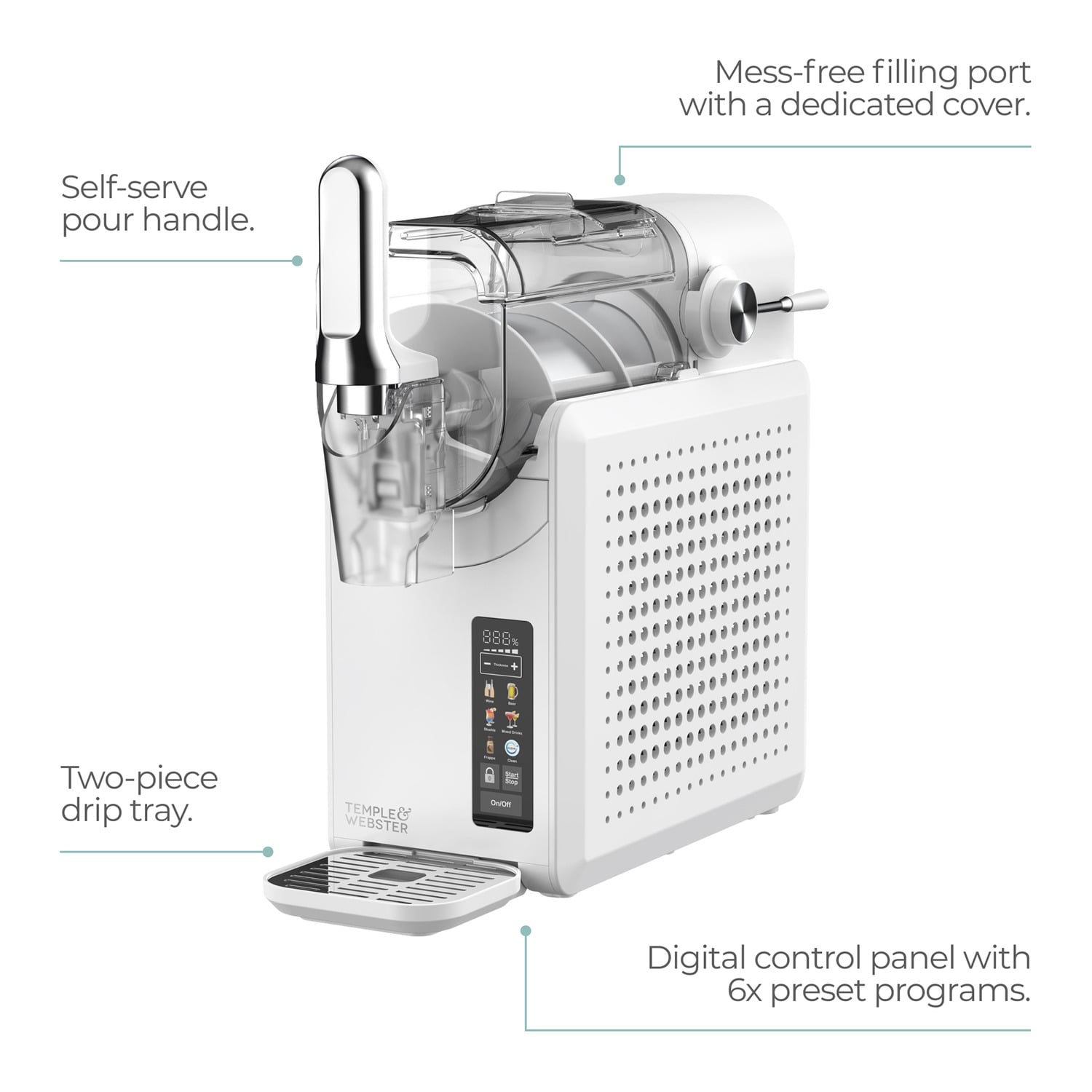 White 2L Slushie Maker