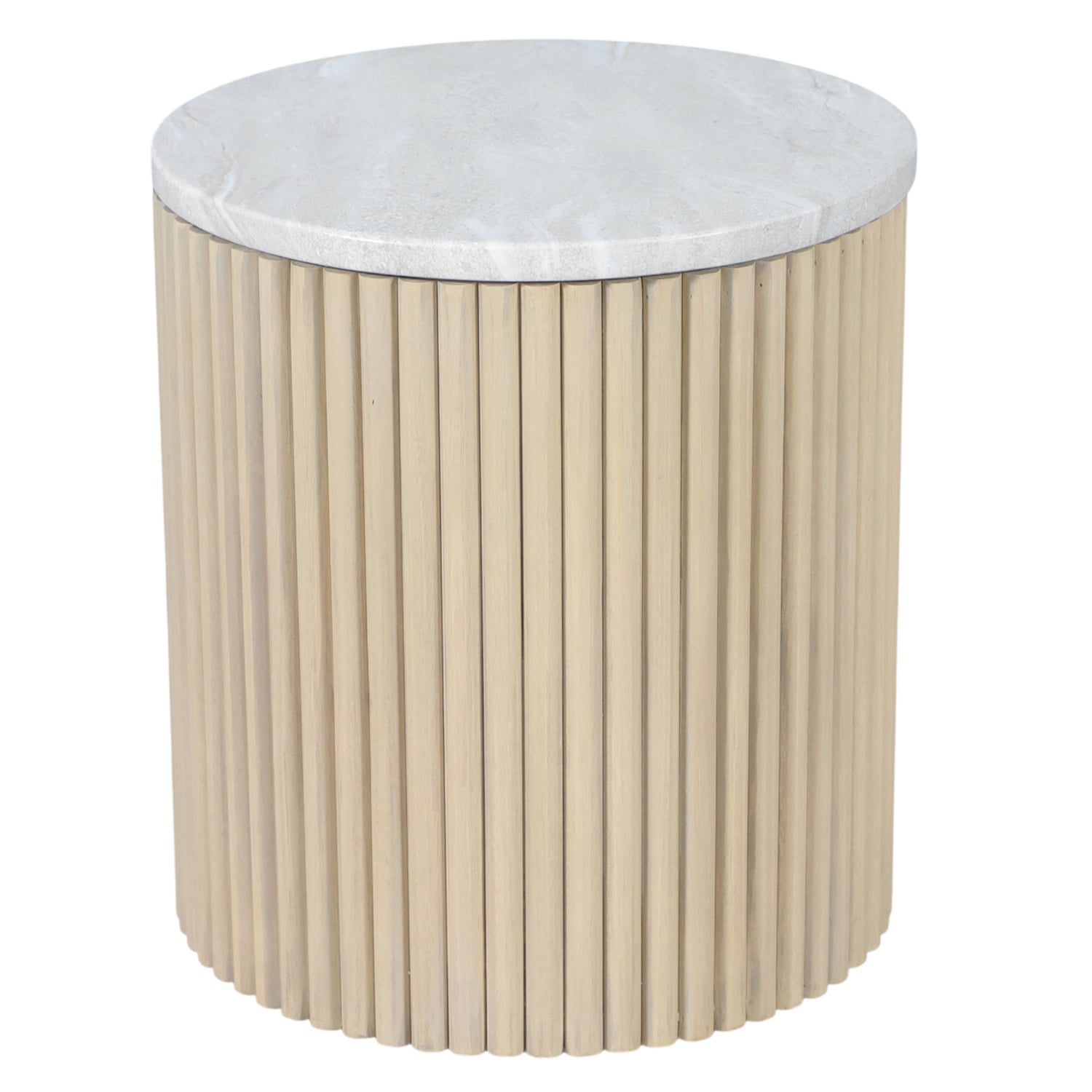 Como Eucalyptus Wood Outdoor Side Table