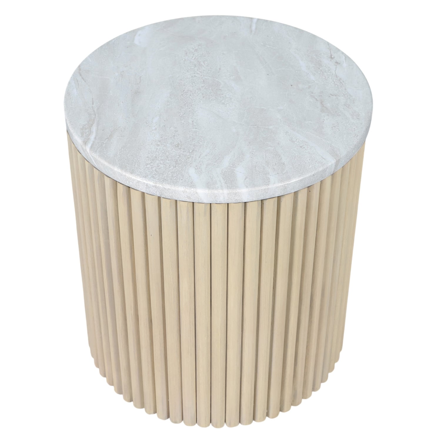 Como Eucalyptus Wood Outdoor Side Table