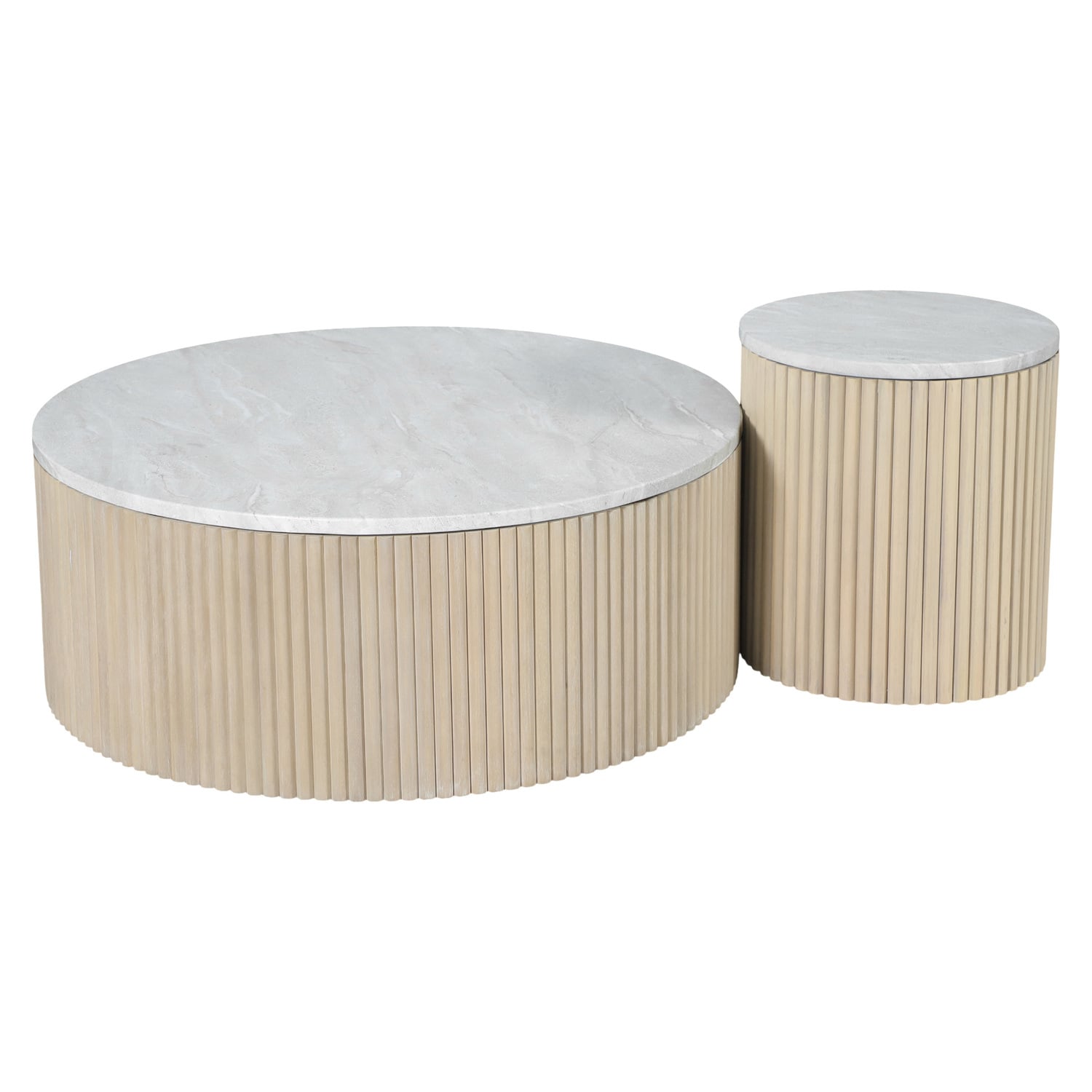 Como Eucalyptus Wood Outdoor Side Table