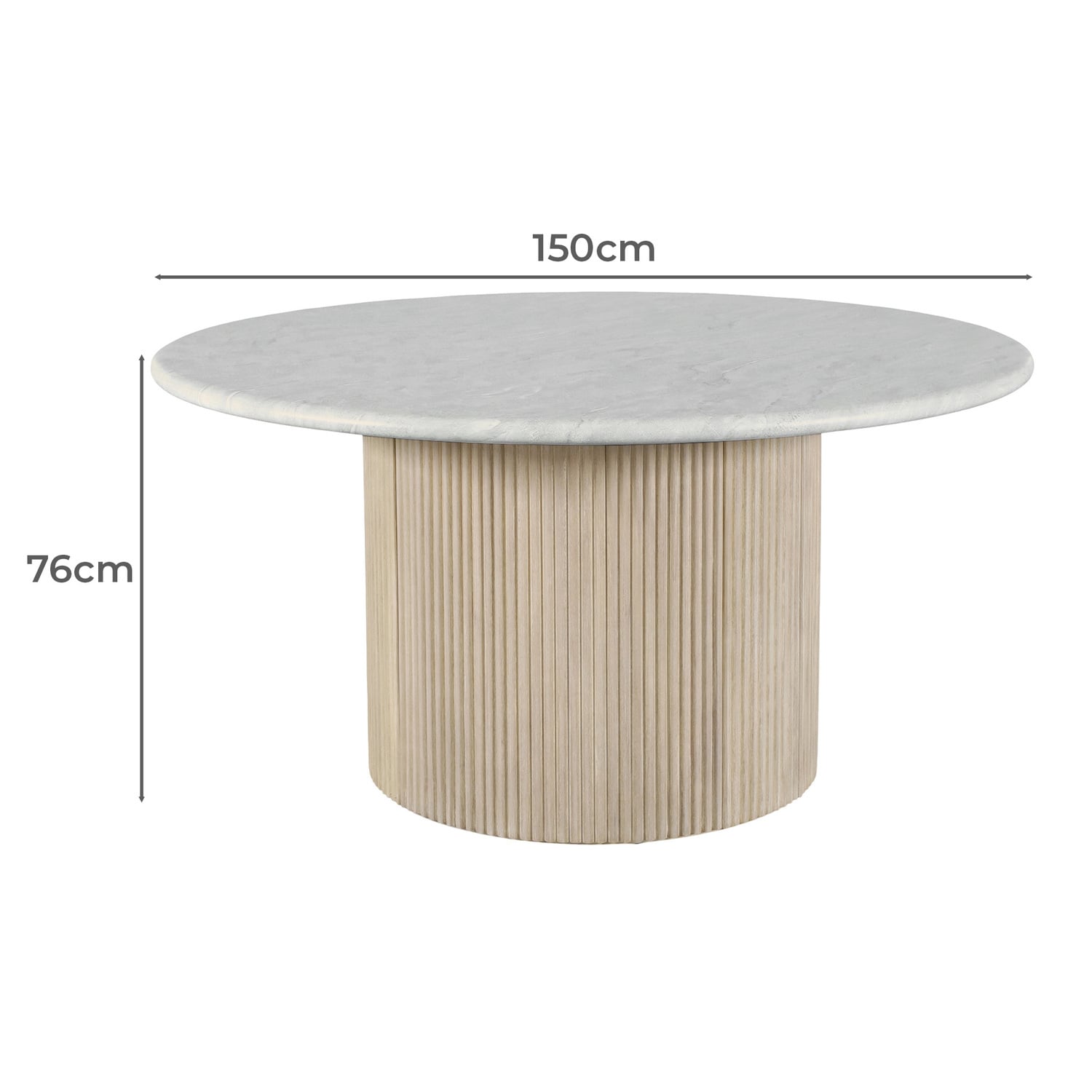 Como Eucalyptus Wood Outdoor Dining Table