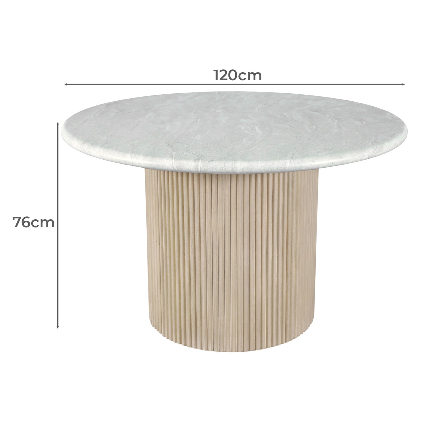 Como Eucalyptus Wood Outdoor Dining Table