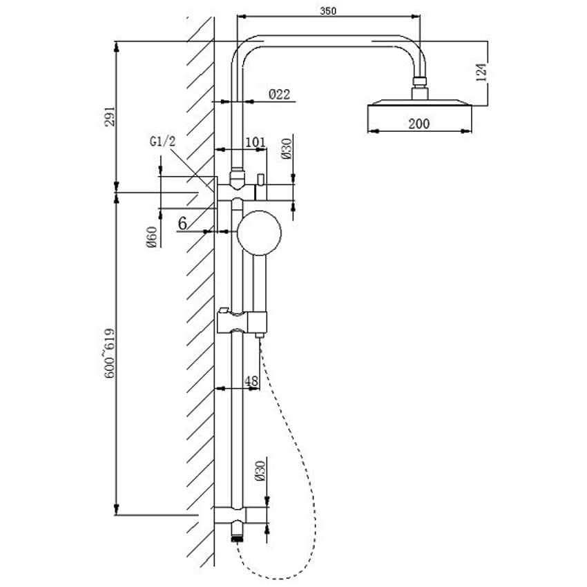 Clovelly 316 Stainless Steel Outdoor Twin Shower