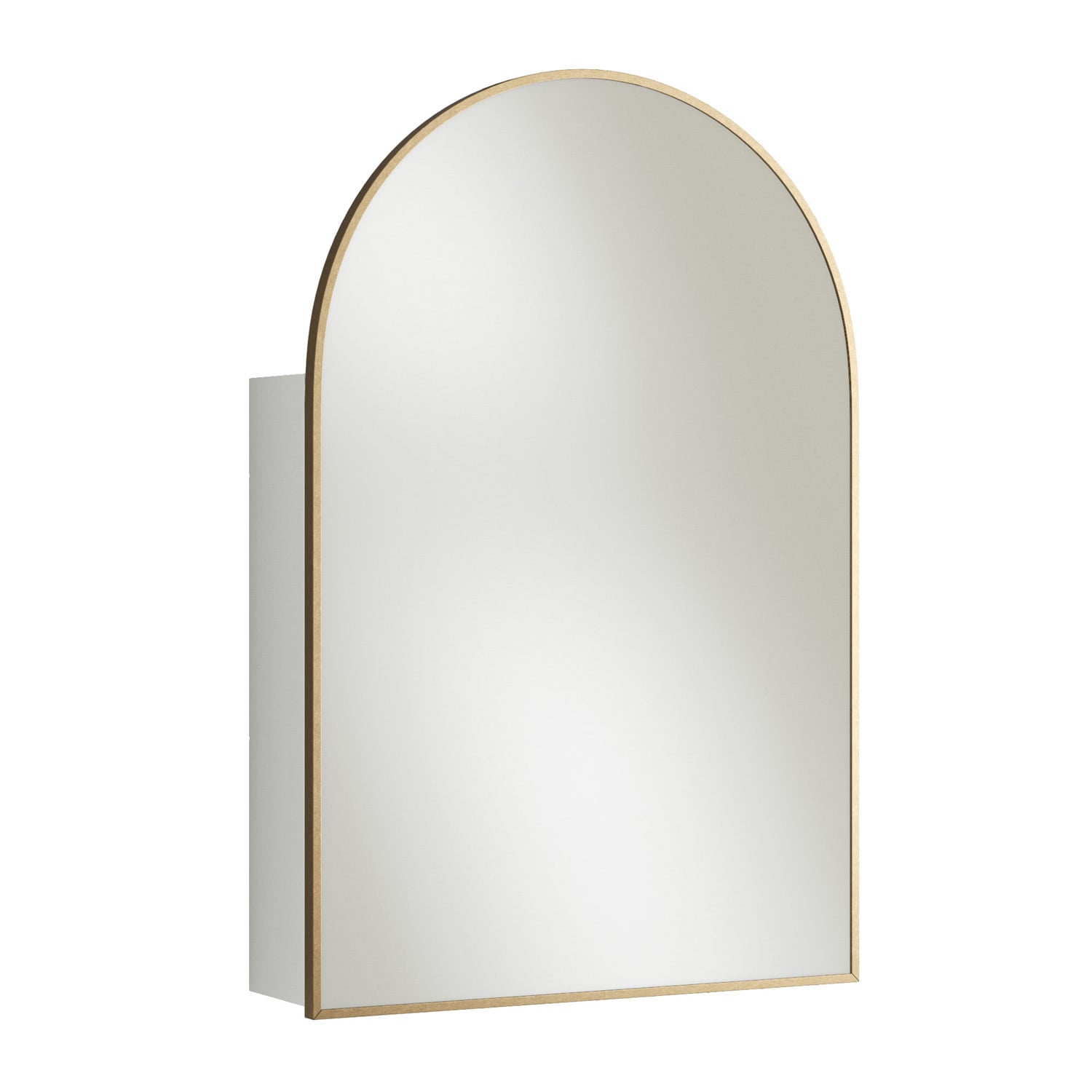 Liberty 600mm Arch Mirrored Shaving Cabinet with Shelves