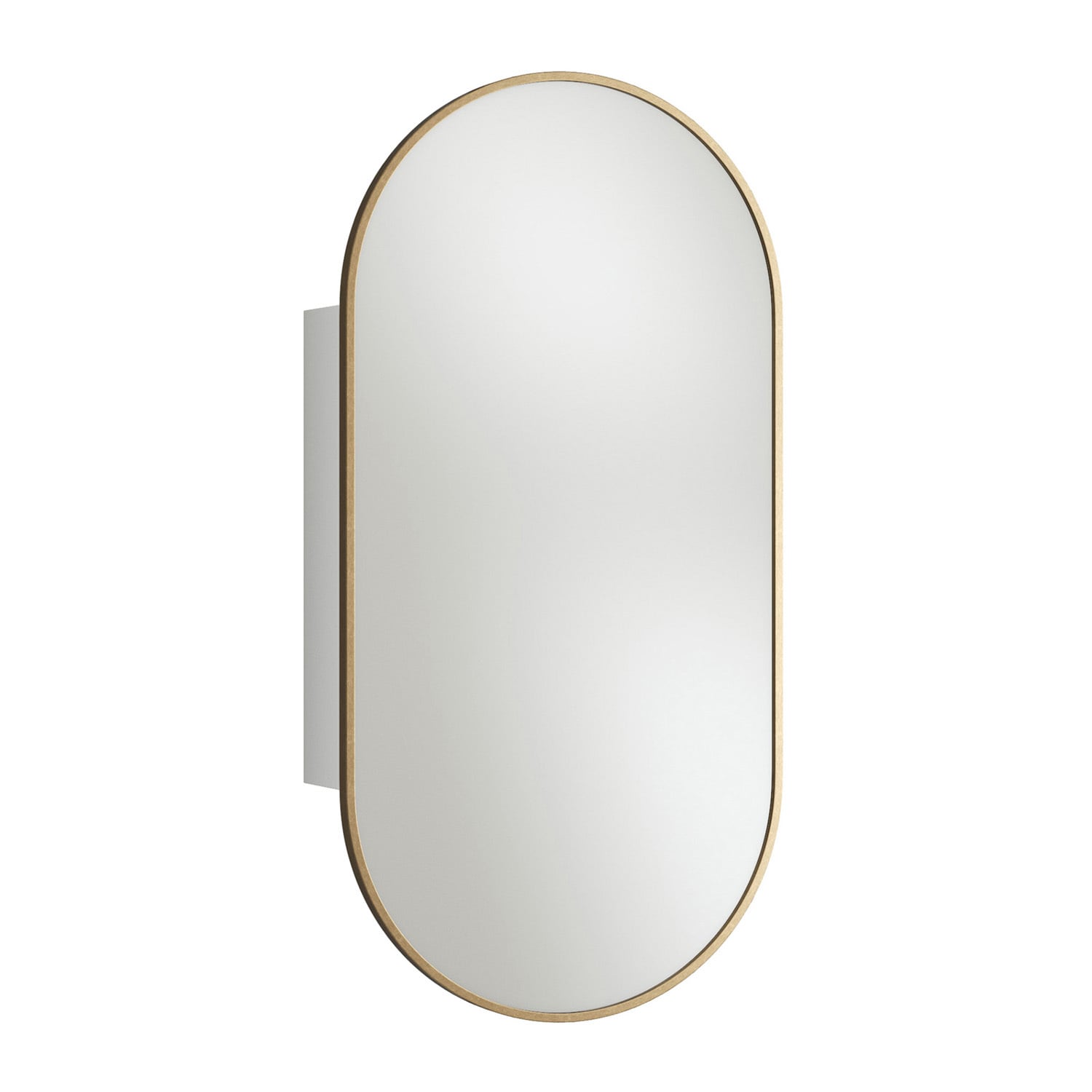 Liberty 450mm Pill Mirrored Shaving Cabinet with Shelves
