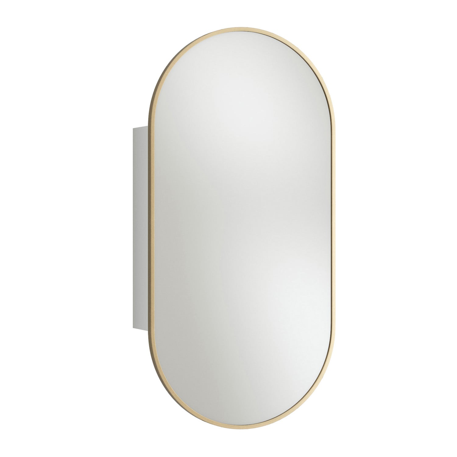 Liberty 450mm Pill Mirrored Shaving Cabinet with Shelves