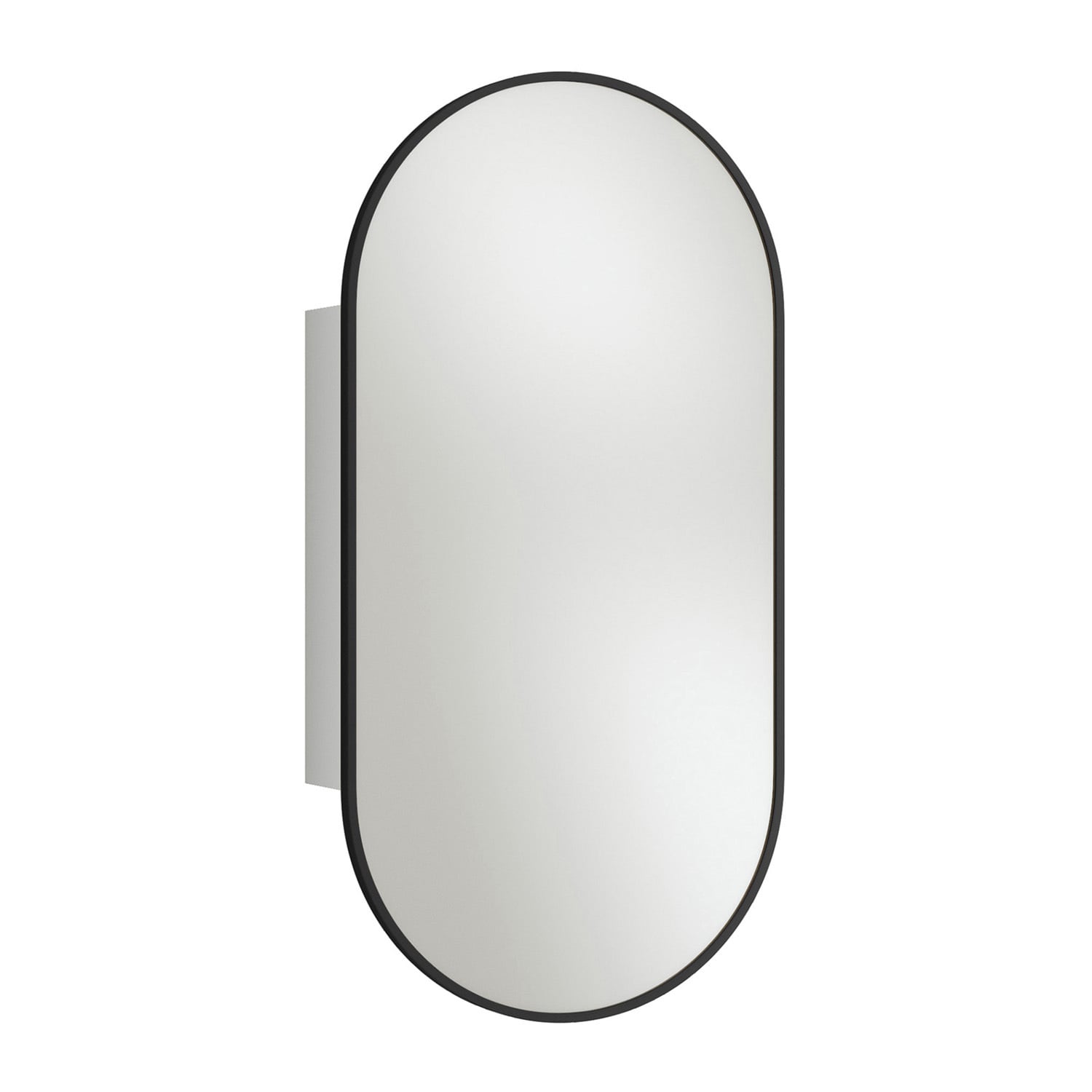 Liberty 450mm Pill Mirrored Shaving Cabinet with Shelves