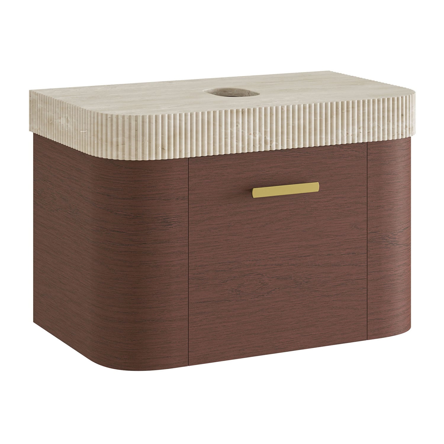 Siena 750mm Fluted Wall Hung Vanity