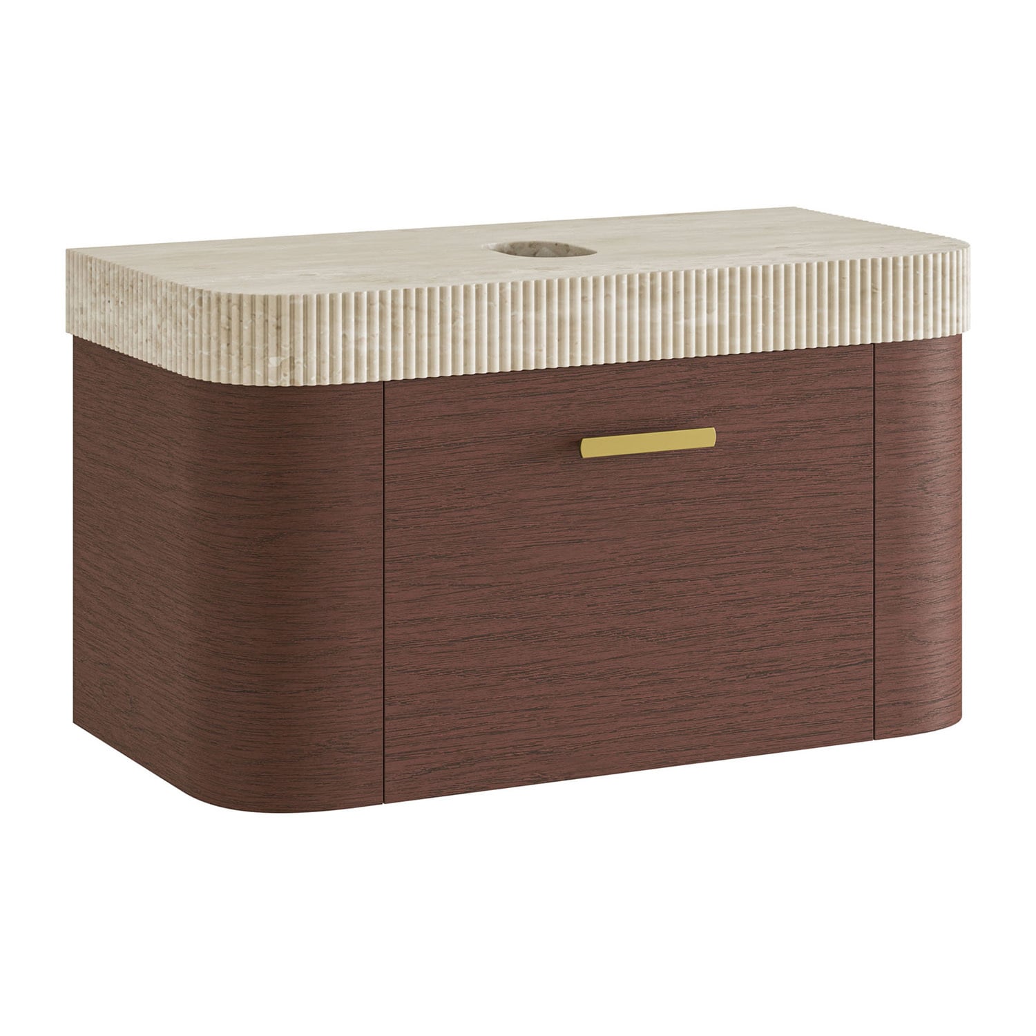 Siena 900mm Fluted Wall Hung Vanity