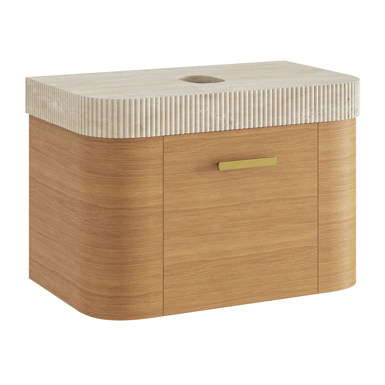 Siena 750mm Fluted Wall Hung Vanity