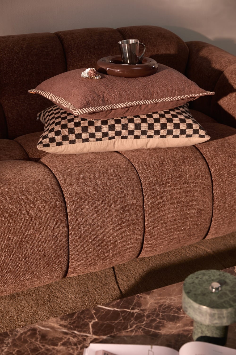 Zara 3-Seater Chenille Sofa