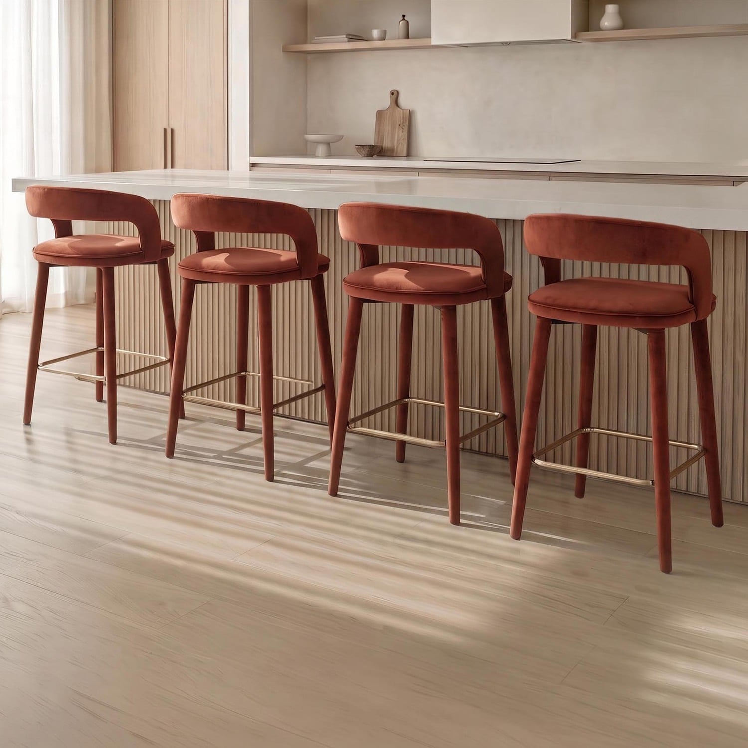 68cm Kristian Upholstered Bar Stools