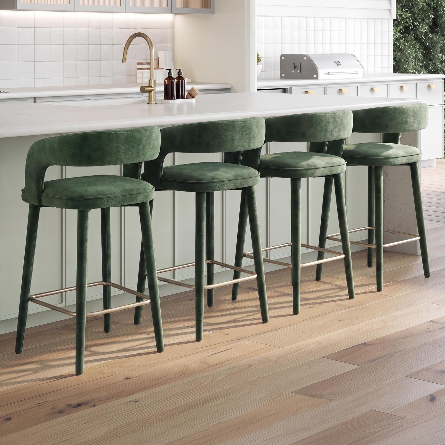 68cm Kristian Upholstered Bar Stools