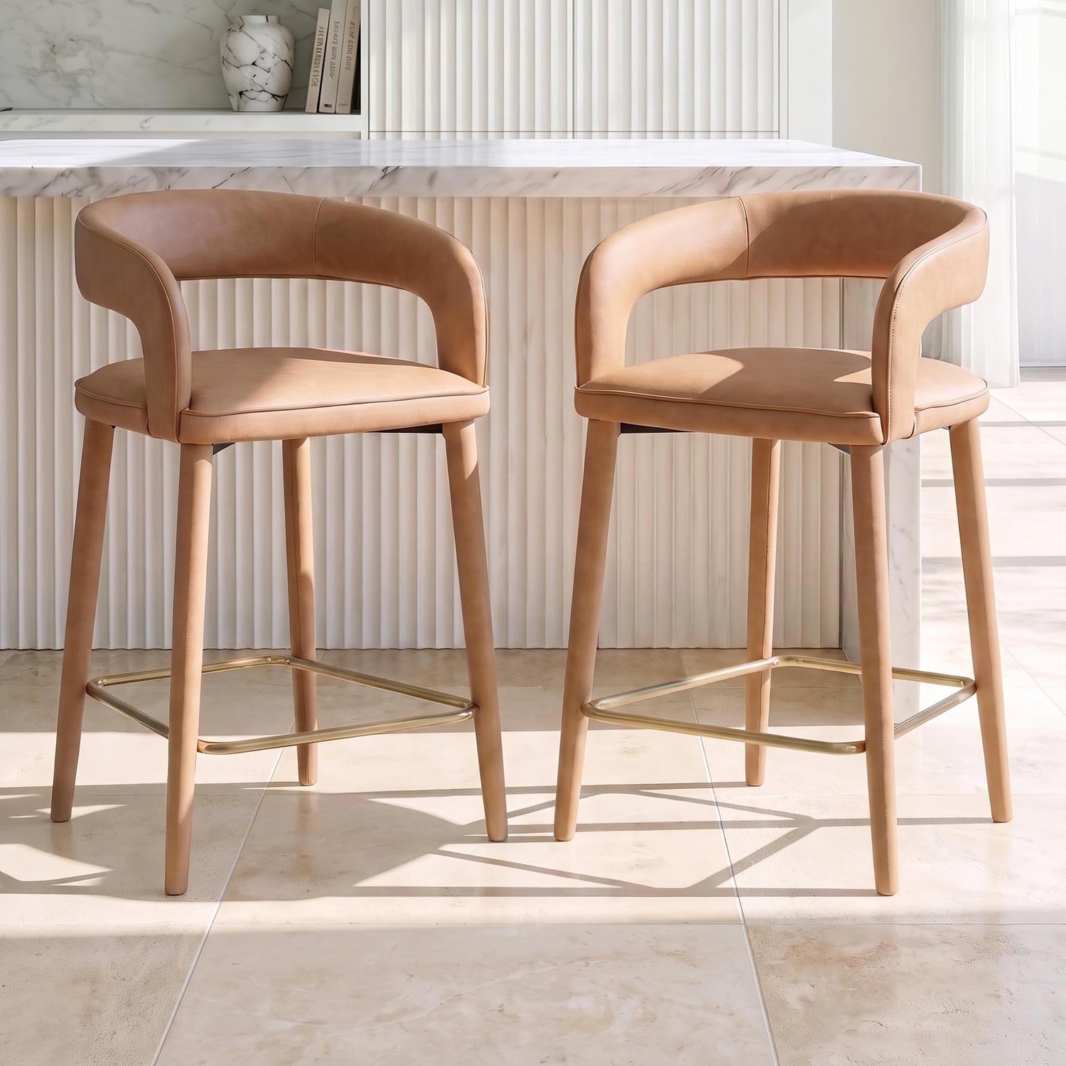 68cm Kristian Upholstered Bar Stools