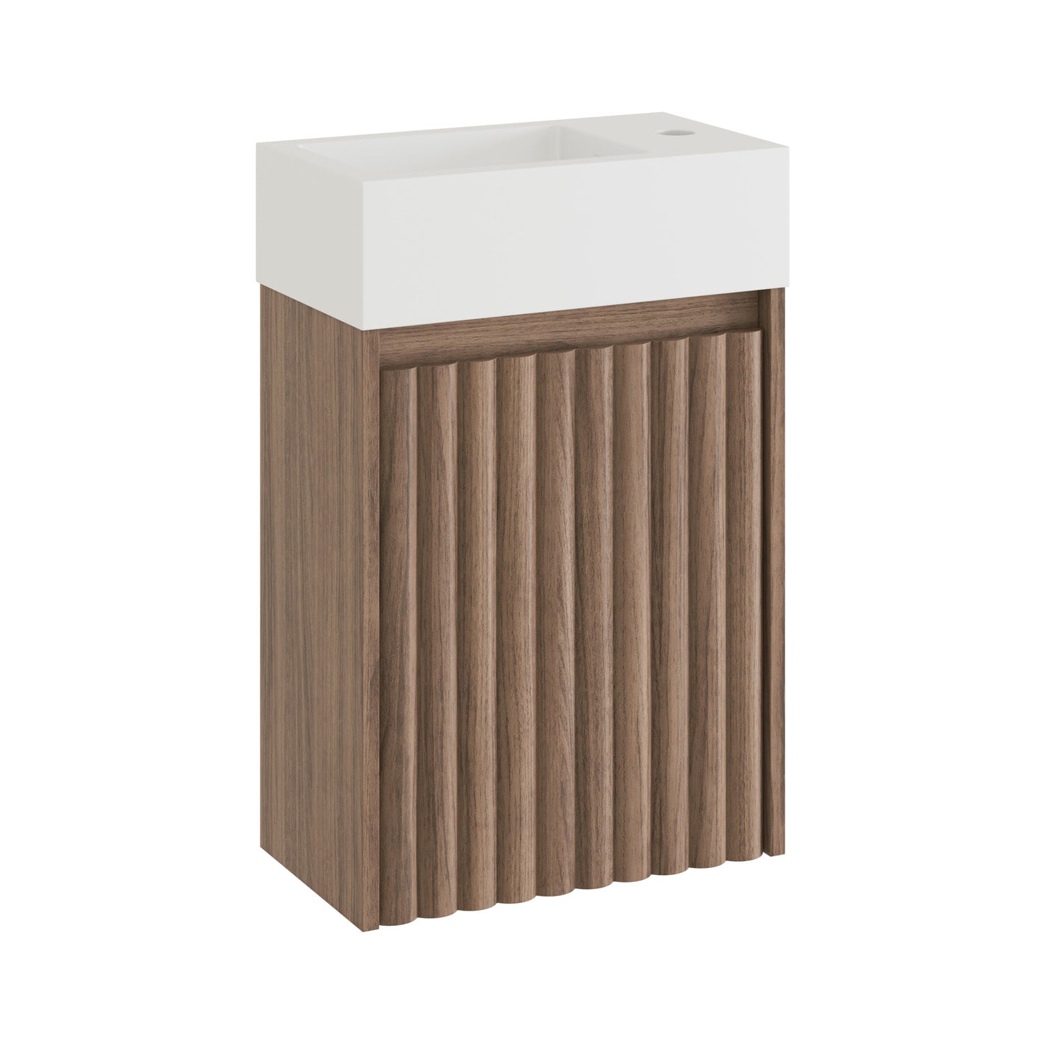 Rhea 400mm Fluted Wall Hung Vanity