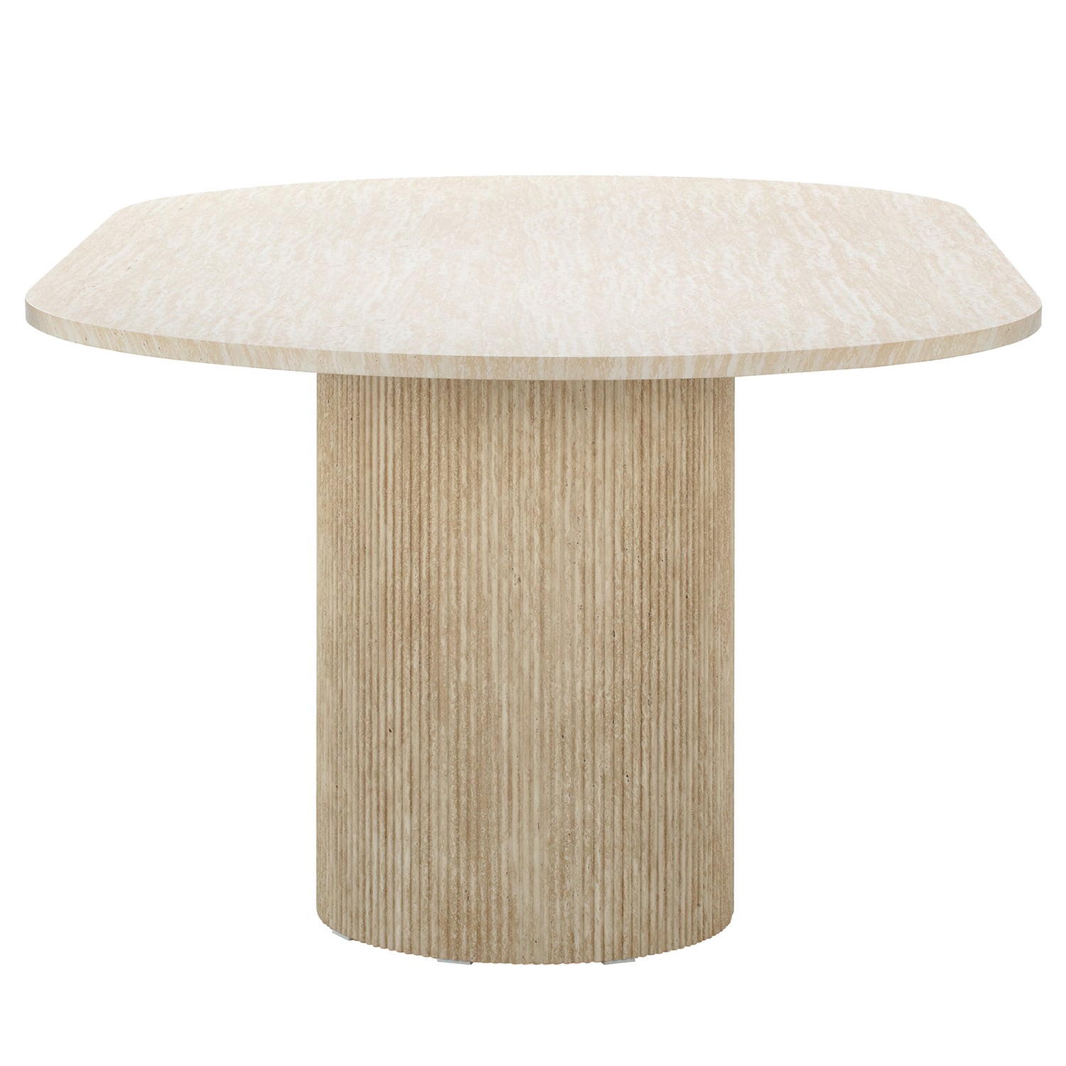 Tilly Travertine-Look Dining Table
