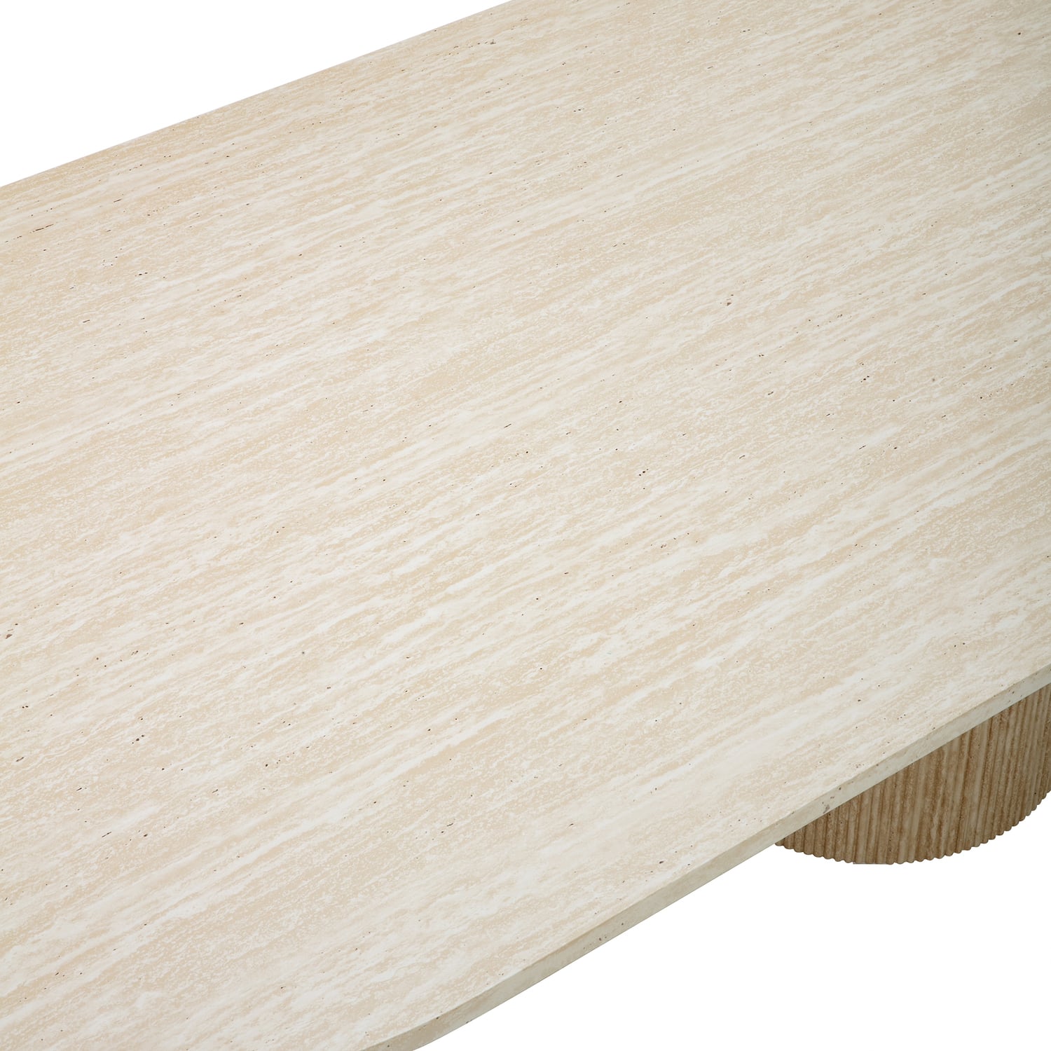 Tilly Travertine-Look Dining Table