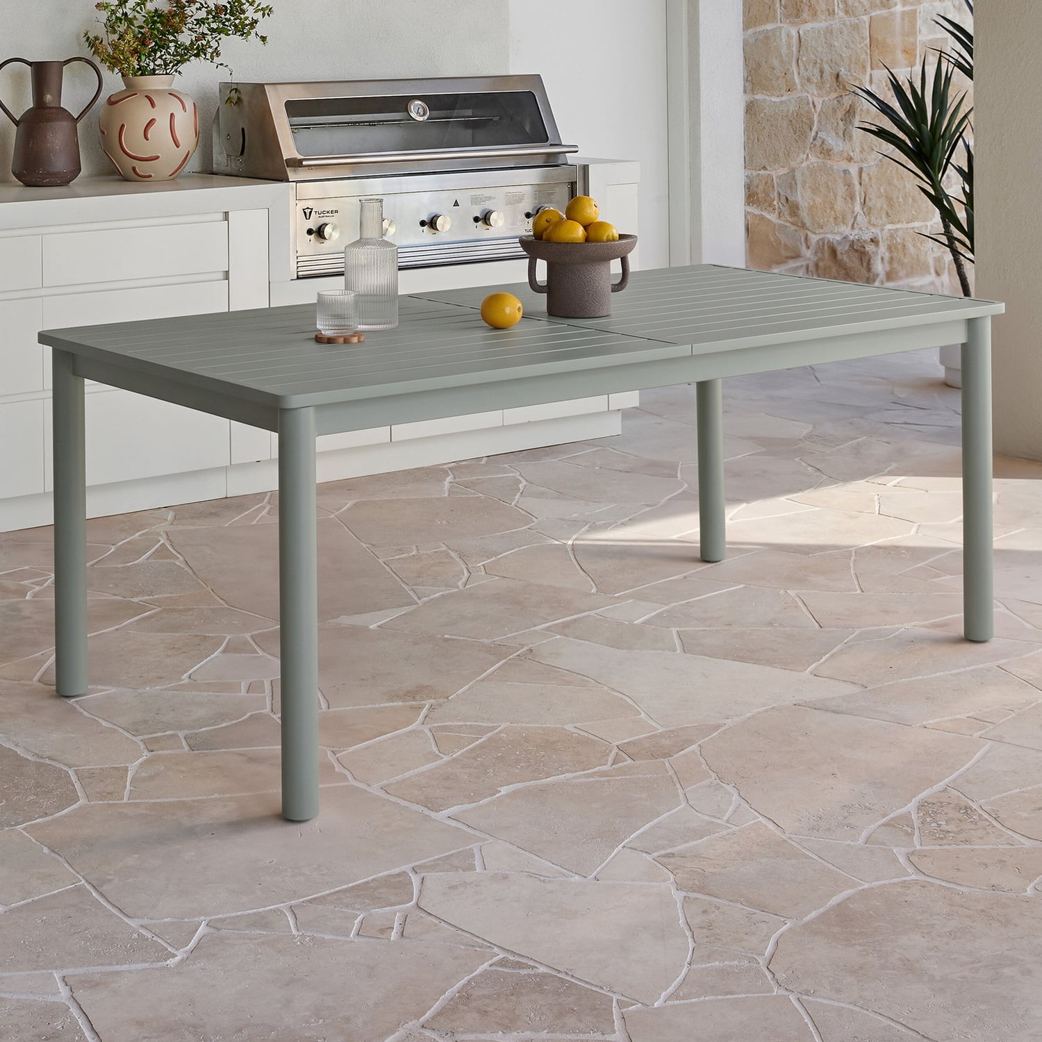 6 Seater Kamari Aluminium Outdoor Dining Table