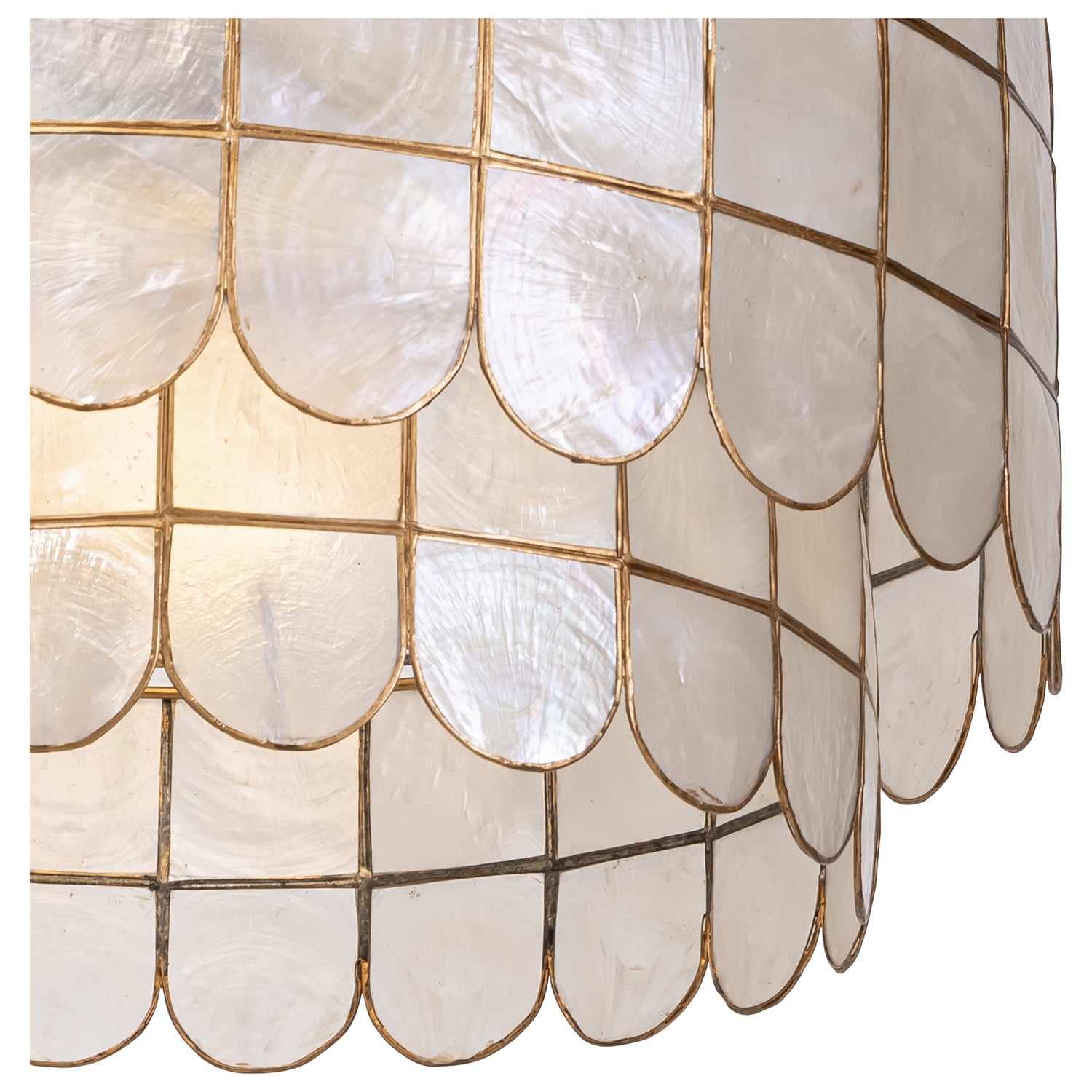 Idris Capiz Semi-Flush Ceiling Light