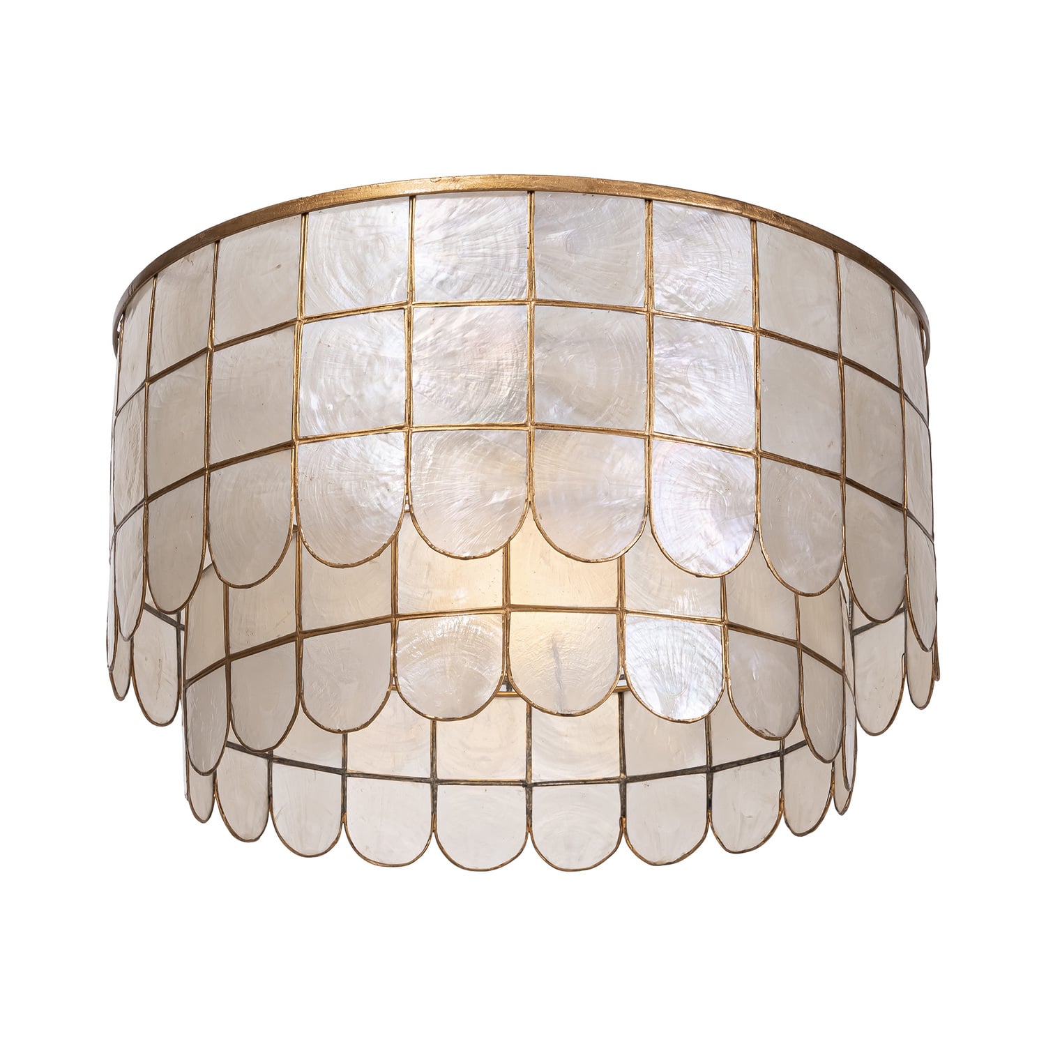 Idris Capiz Semi-Flush Ceiling Light