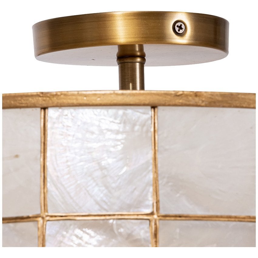 Idris Capiz Semi-Flush Ceiling Light