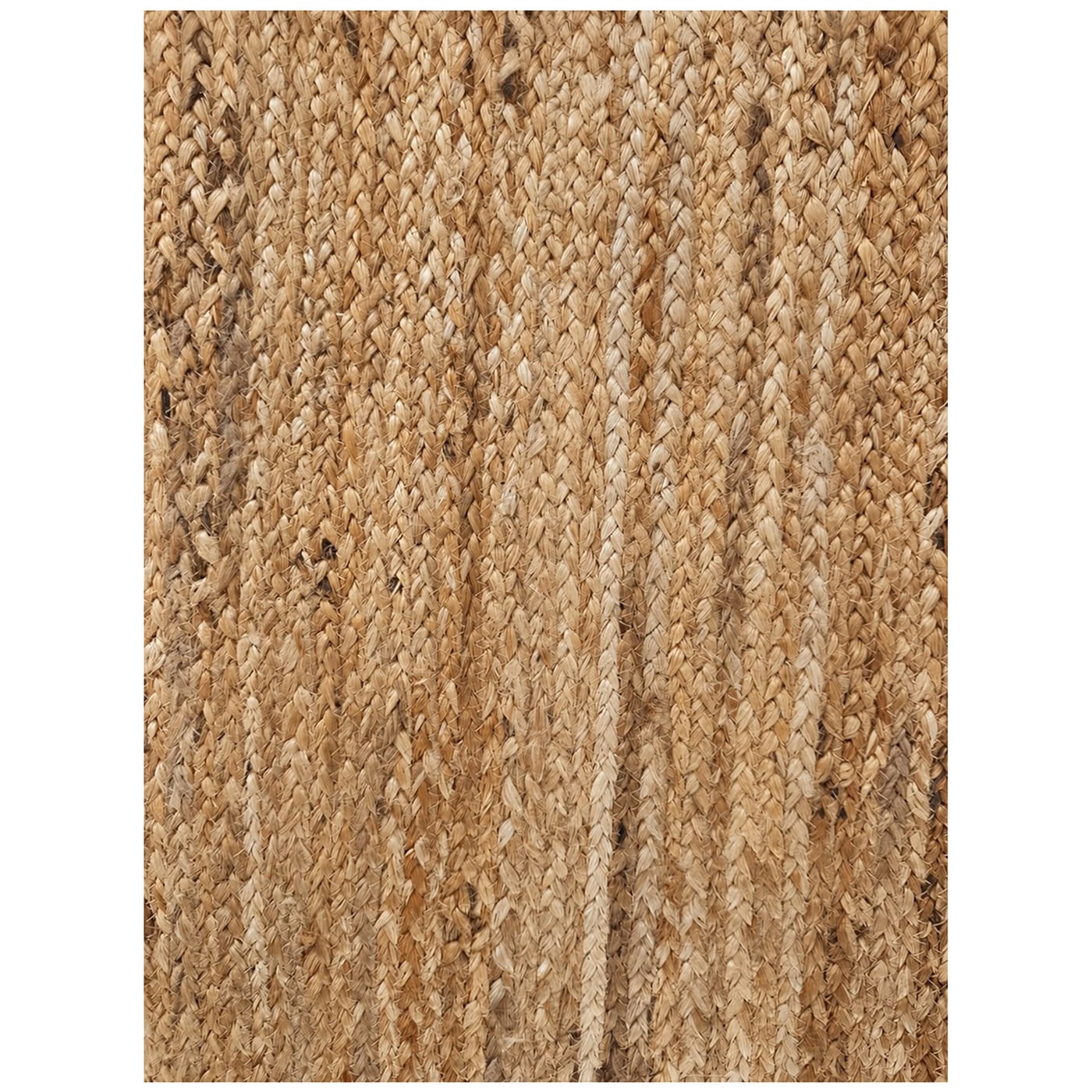 Natural Nancy Hand-Woven Jute & Coir Scalloped Rug