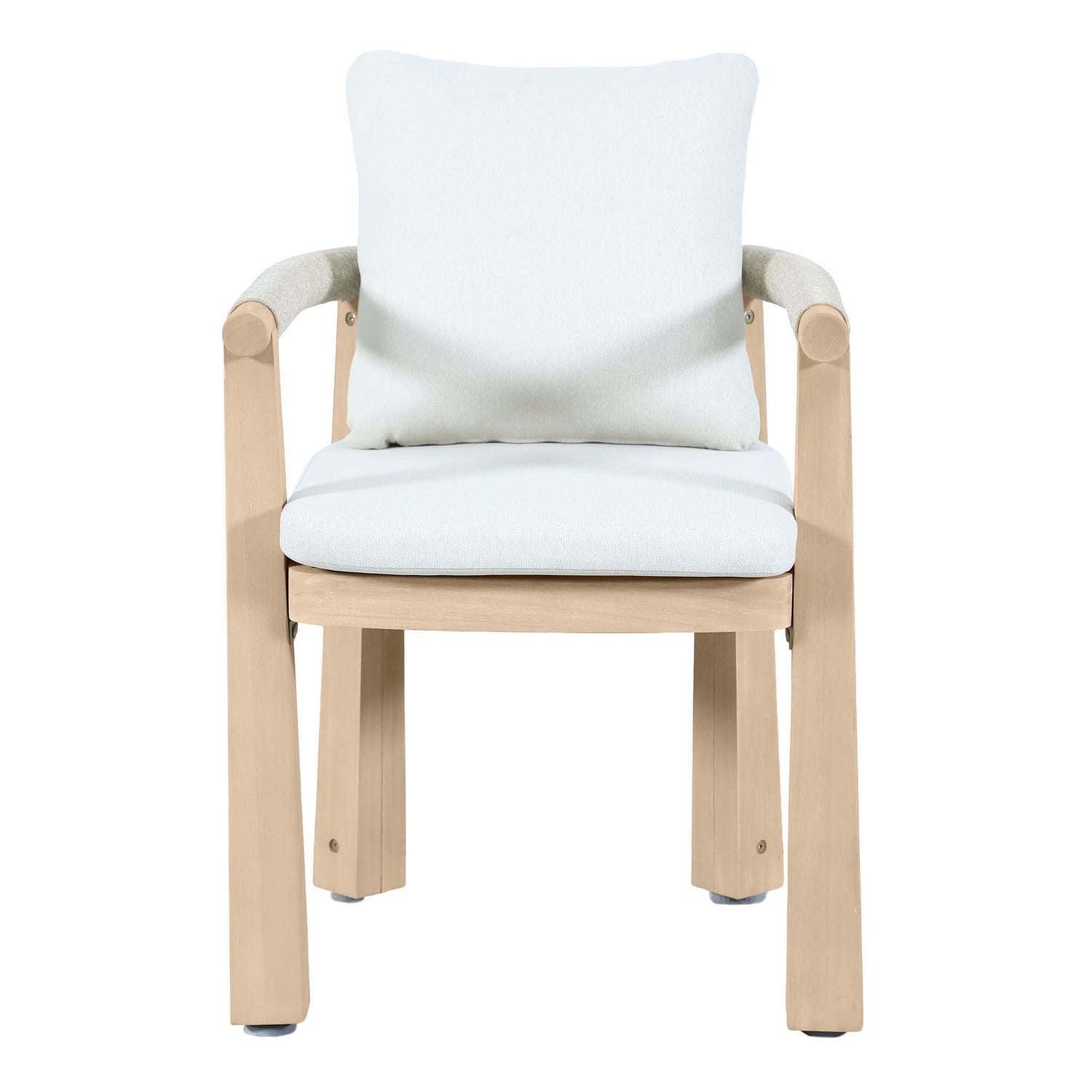 Crescent Eucalyptus Wood Outdoor Dining Chair