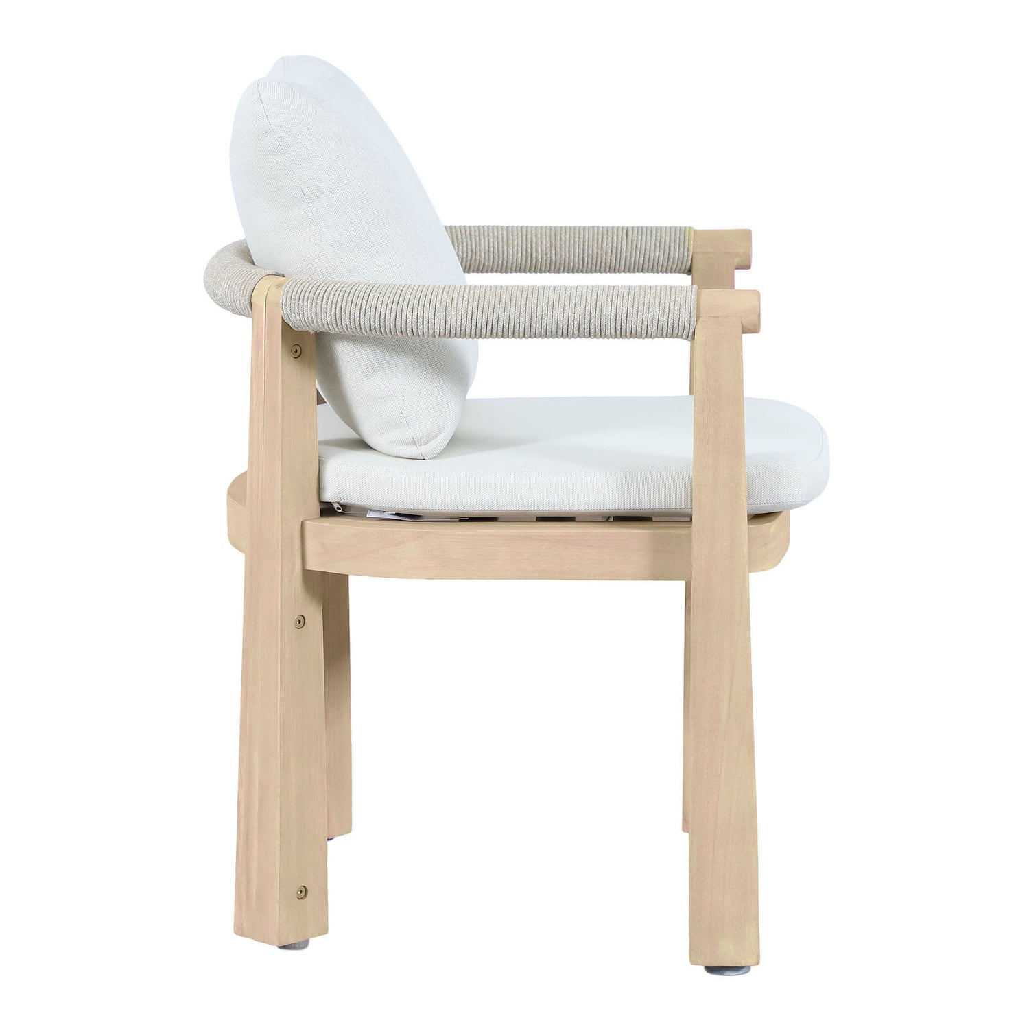 Crescent Eucalyptus Wood Outdoor Dining Chair