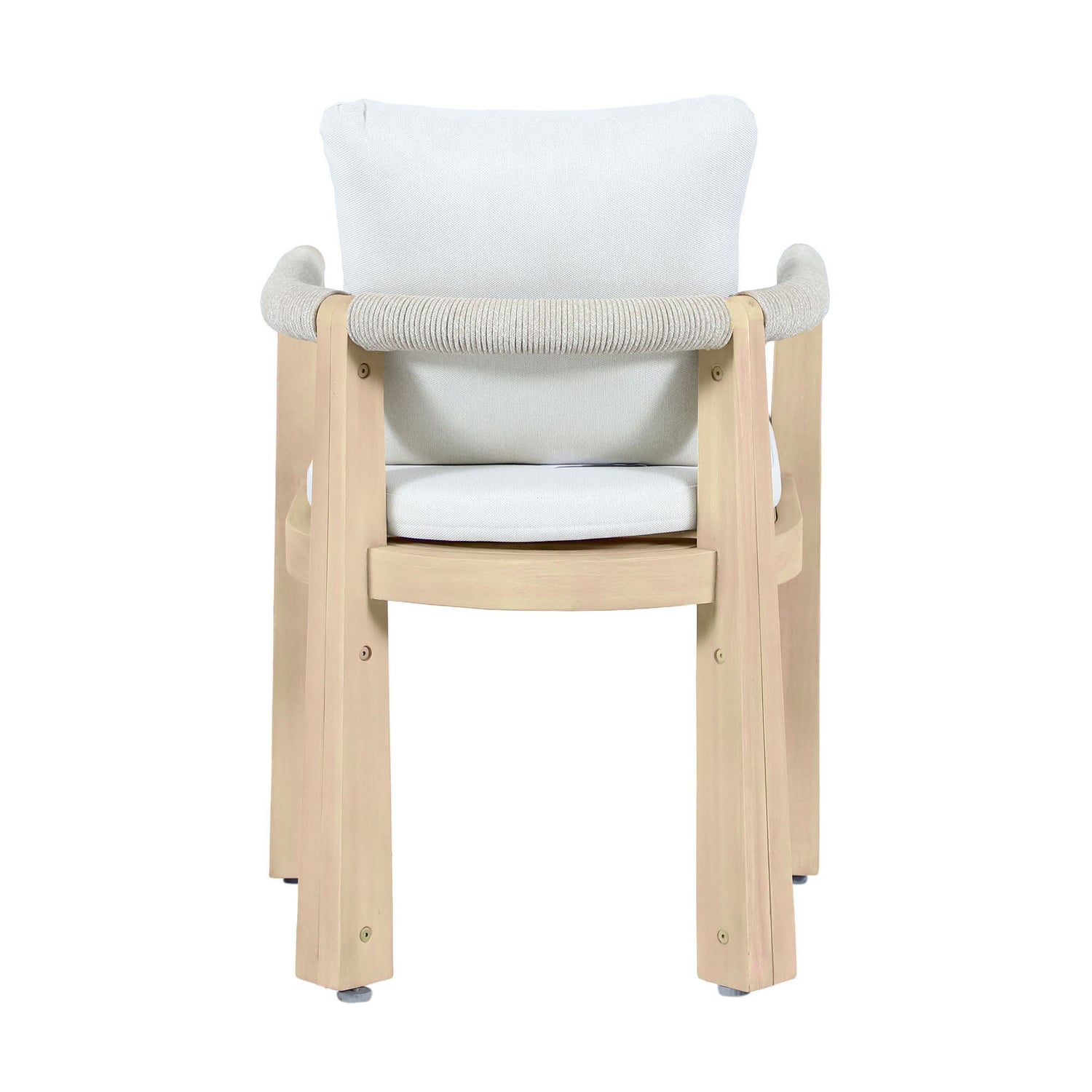 Crescent Eucalyptus Wood Outdoor Dining Chair