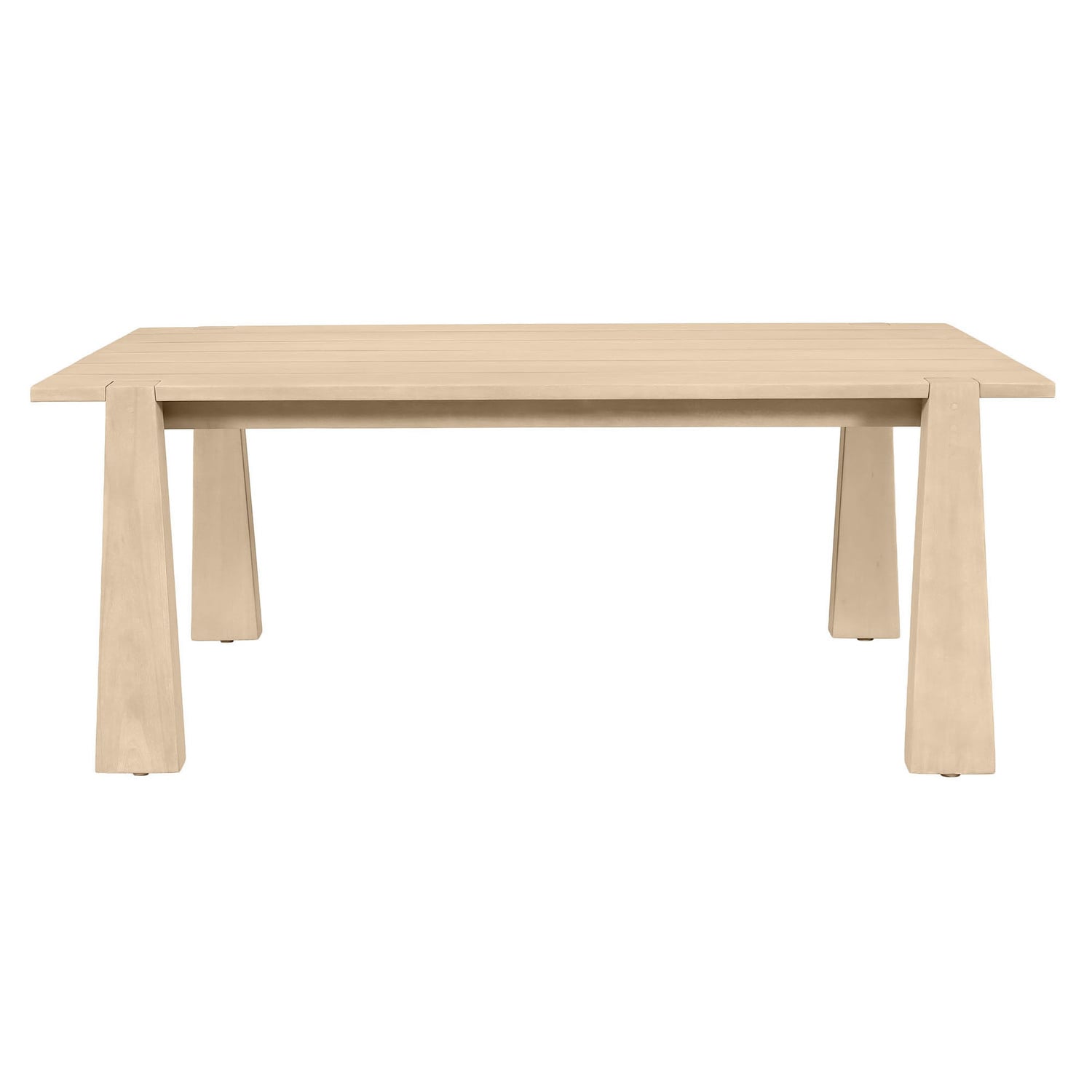 Crescent Eucalyptus Wood Outdoor Dining Table