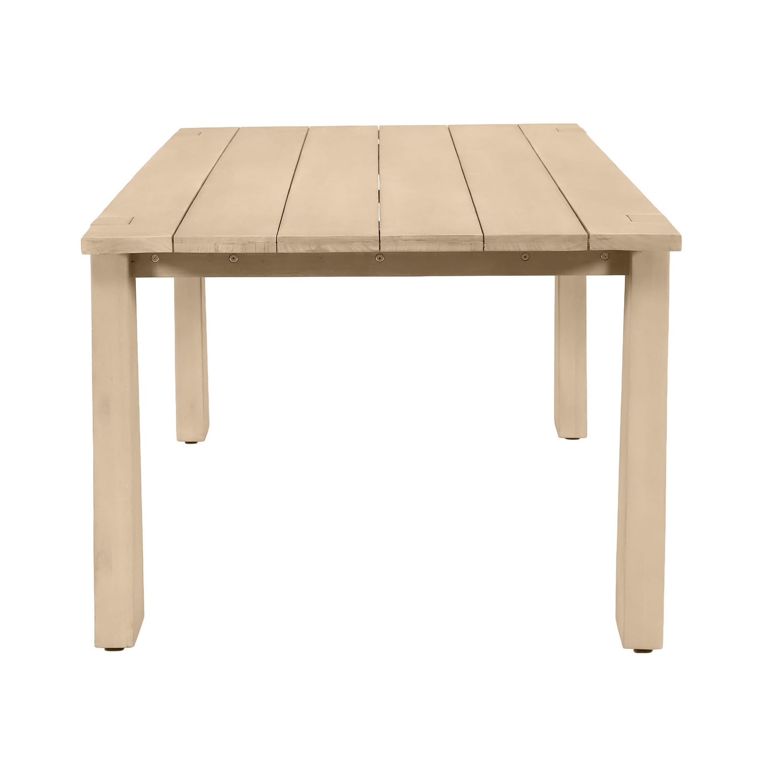 Crescent Eucalyptus Wood Outdoor Dining Table