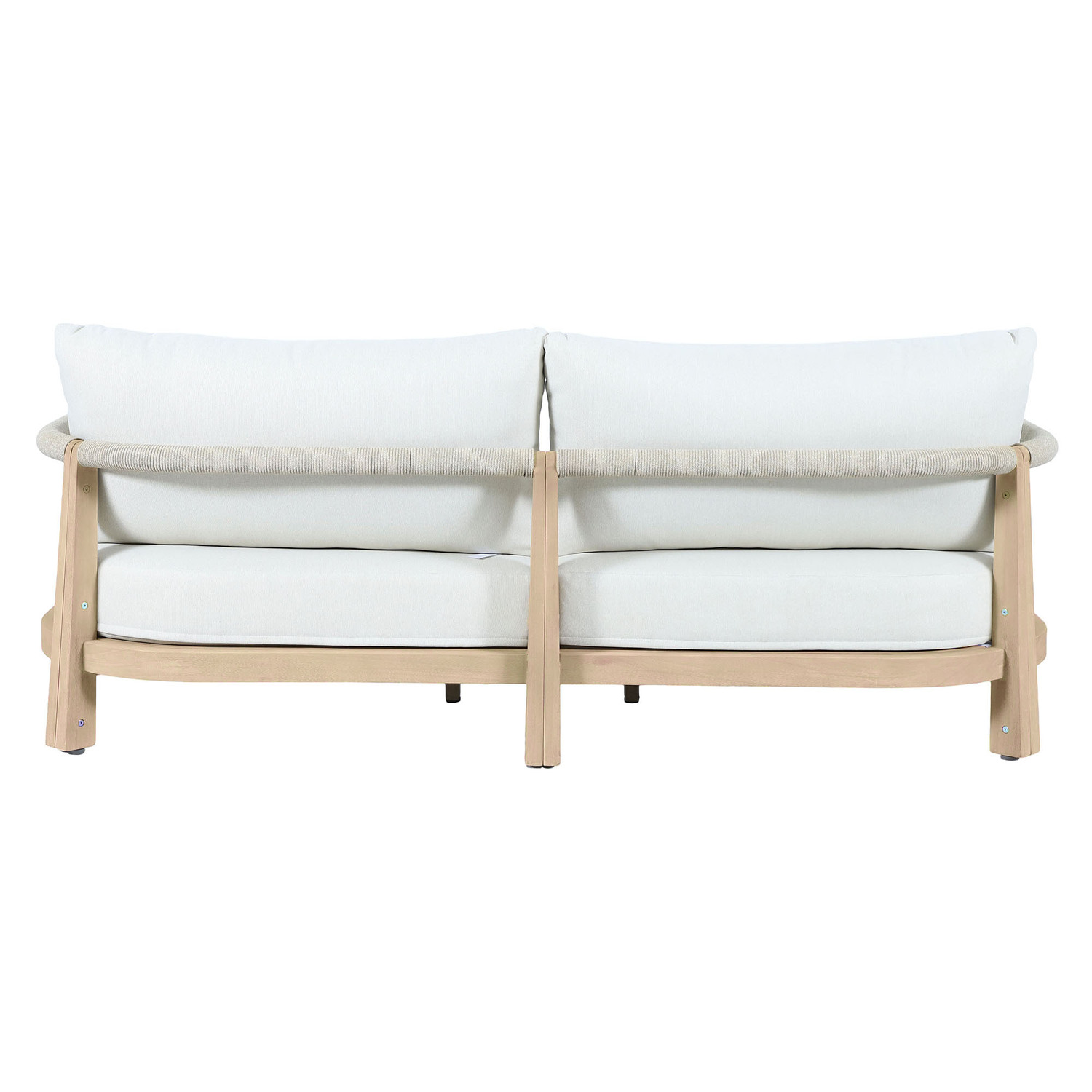 6 Seater Crescent Eucalyptus Wood Outdoor Lounge Set