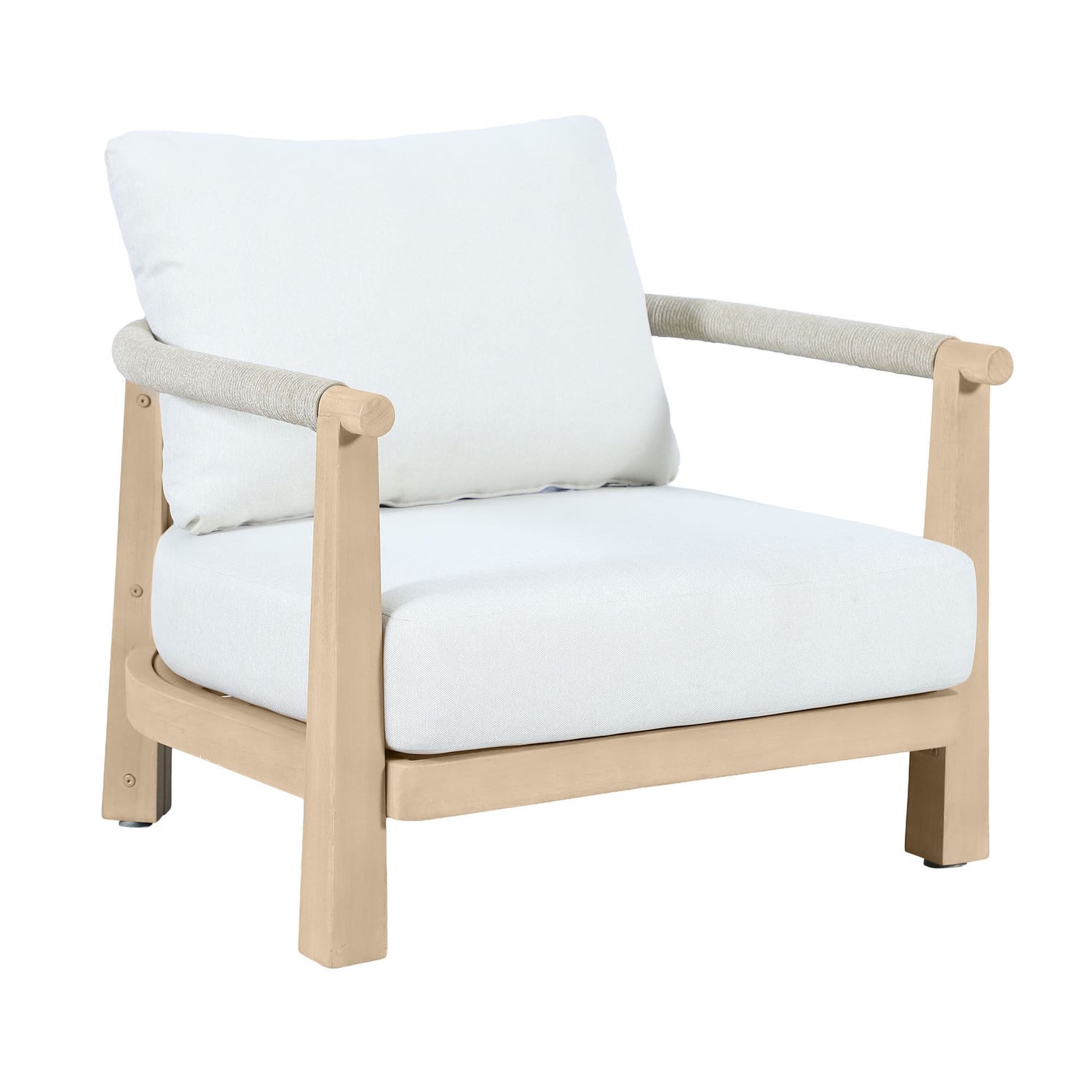 6 Seater Crescent Eucalyptus Wood Outdoor Lounge Set