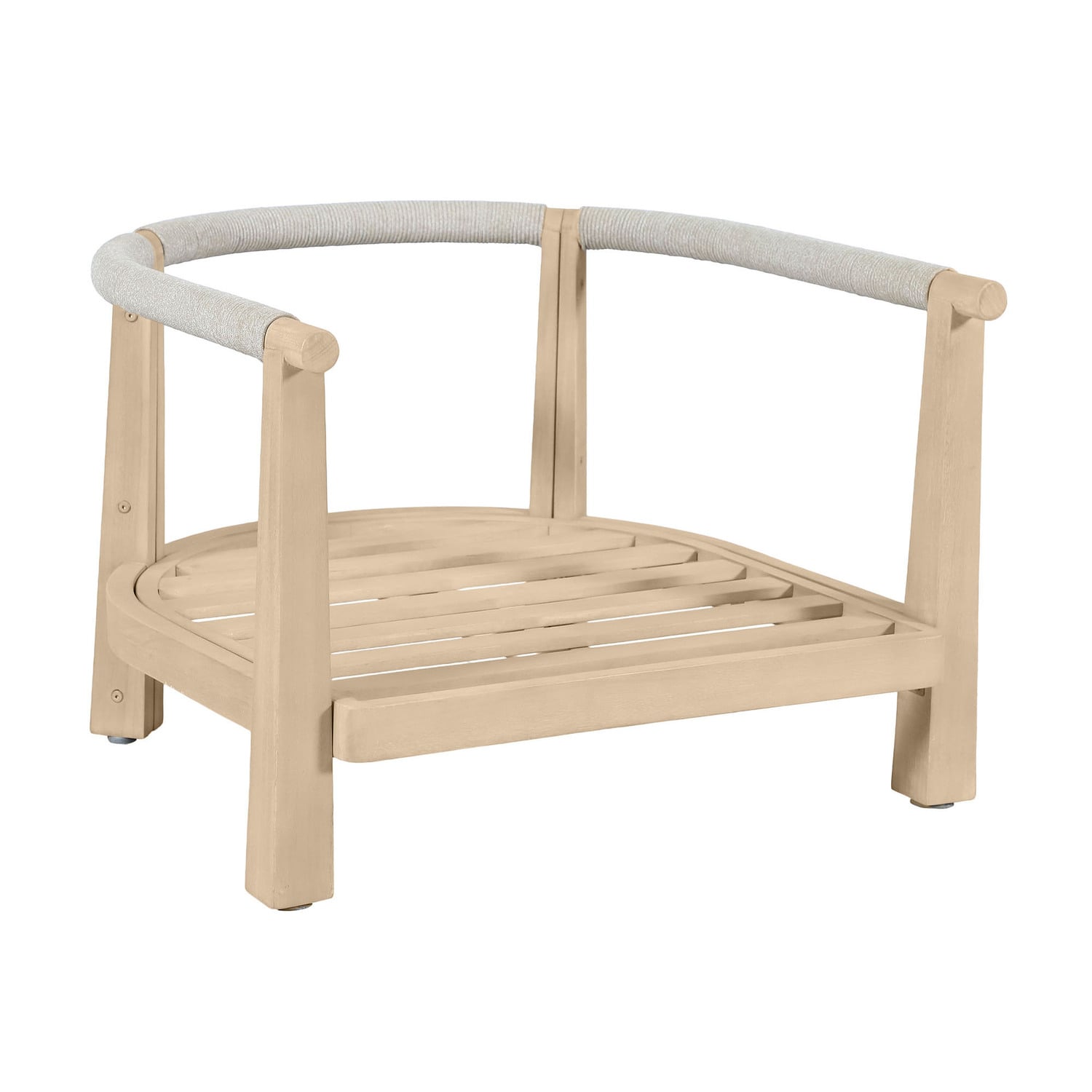 6 Seater Crescent Eucalyptus Wood Outdoor Lounge Set