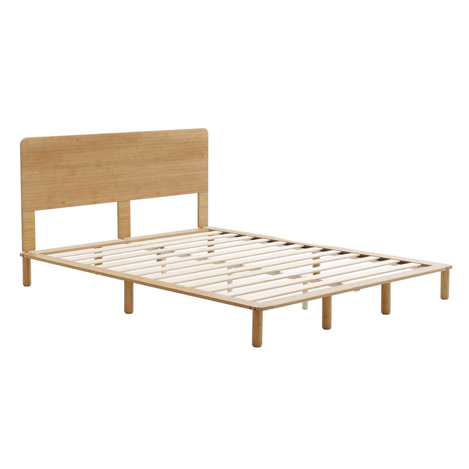 Portia Bamboo Bed Frame & Medium Luxury Pocket Spring Mattress Set