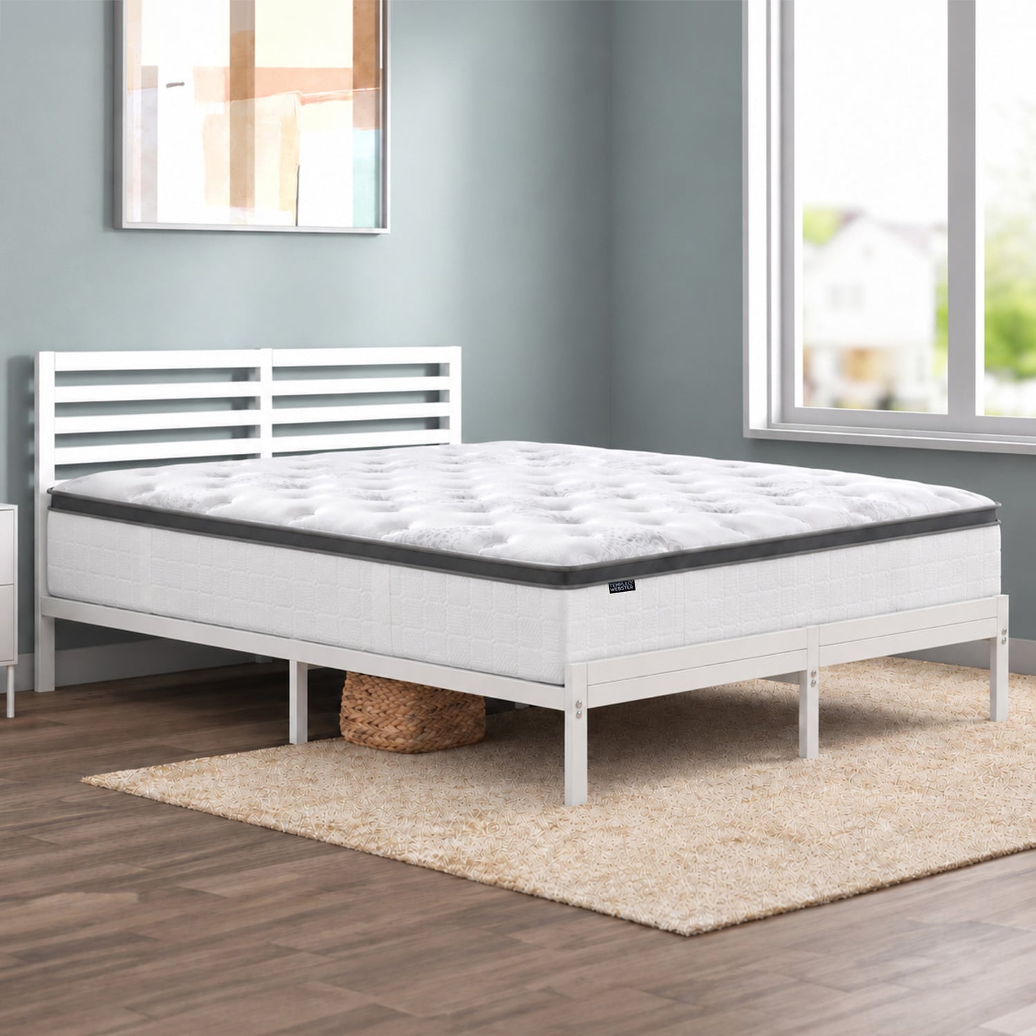 Kinsley Bed Frame & Luxury Pocket Spring Mattress Set