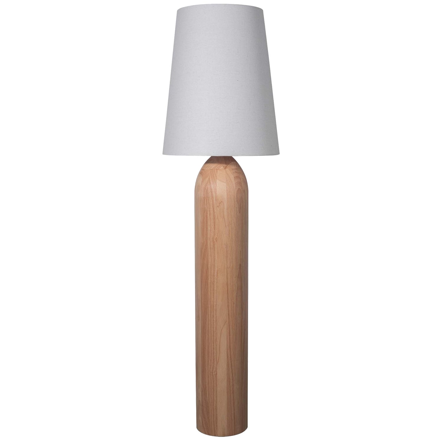 Briar Rubberwood Floor Lamp