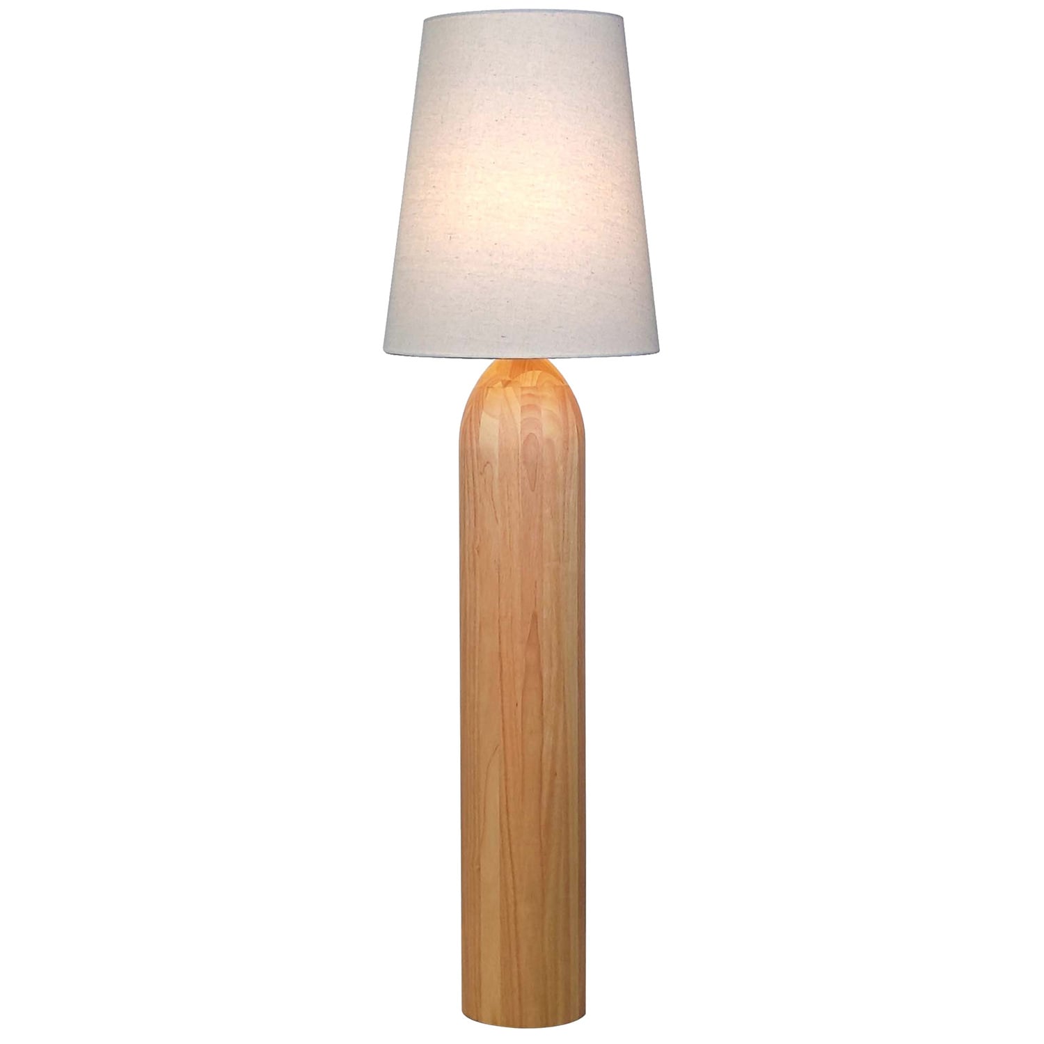 Briar Rubberwood Floor Lamp