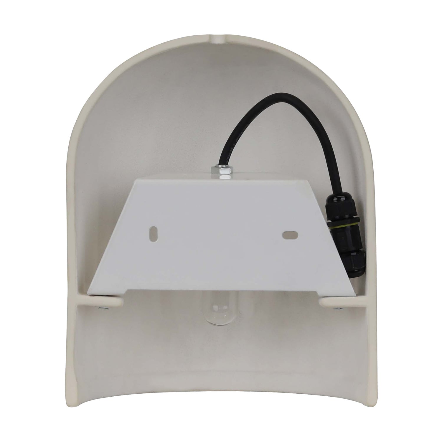 Sia White Ceramic Outdoor Wall Light