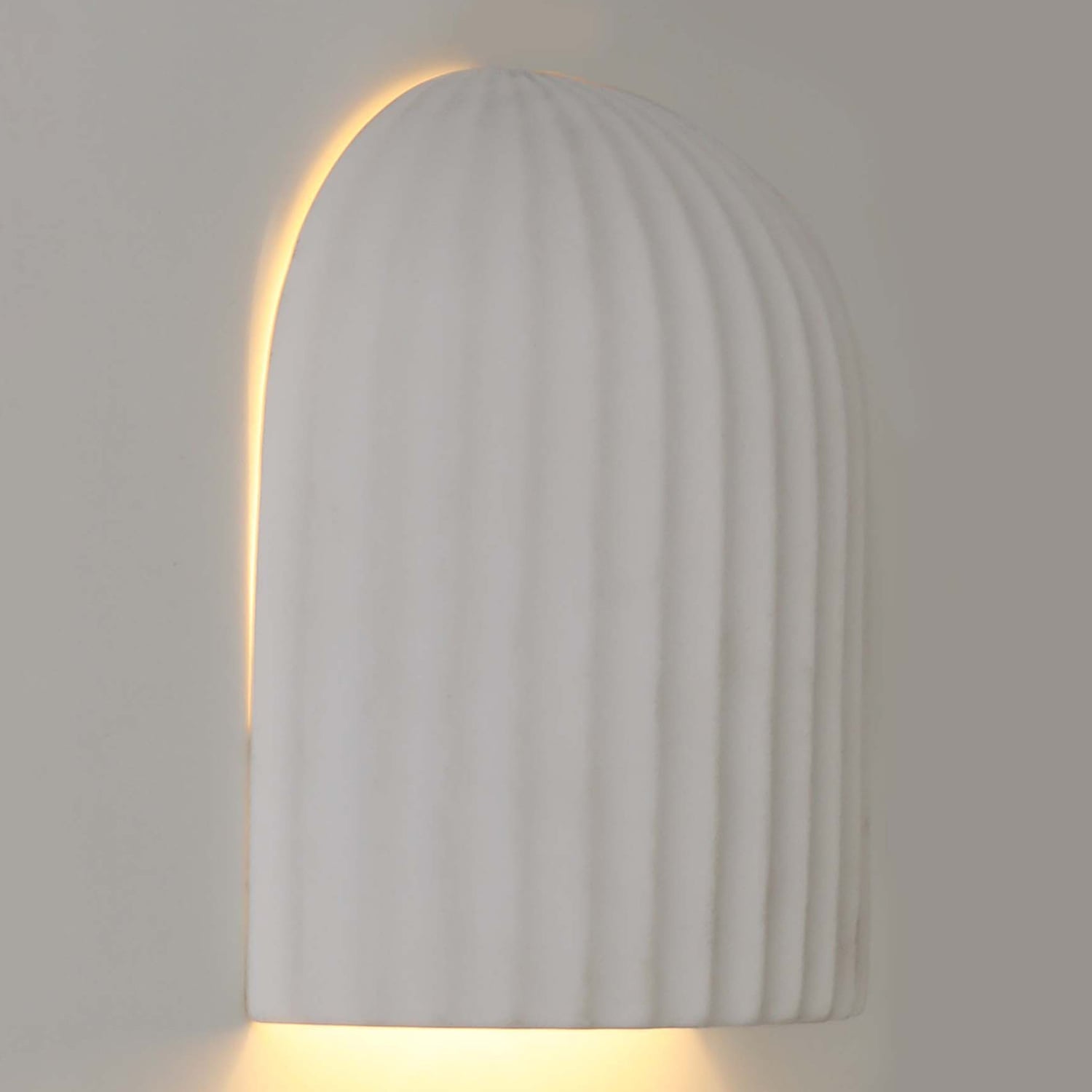 Sia White Ceramic Outdoor Wall Light