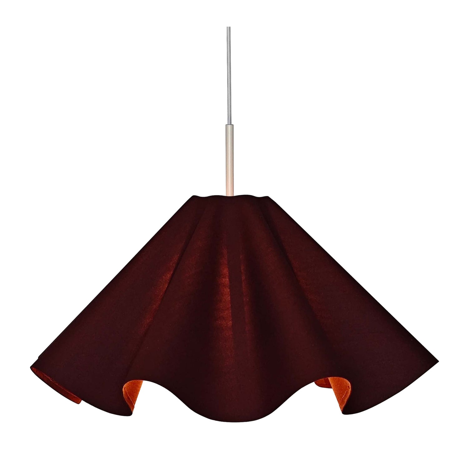 Sutton Scalloped Linen Pendant Light