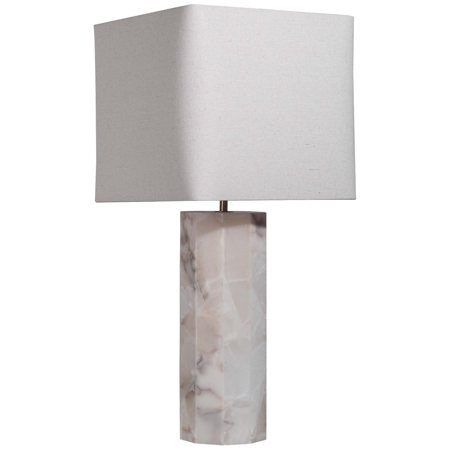 Petra White Alabaster Table Lamp