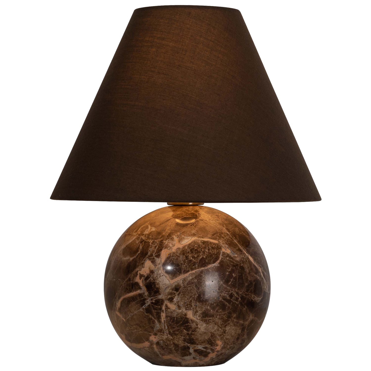 Riva Chocolate Marble Table Lamp