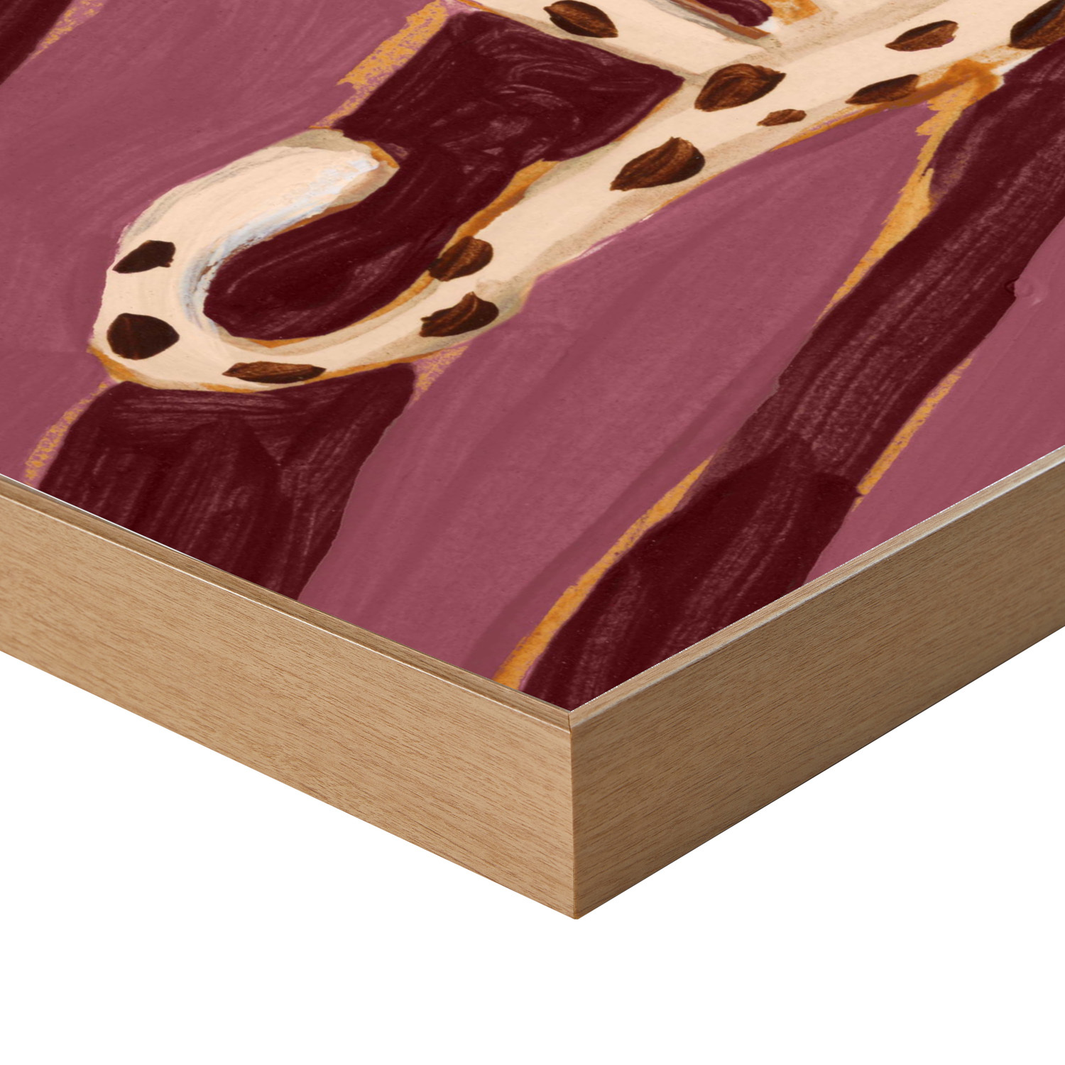 Leopard Of Leisure Framed Canvas Wall Art