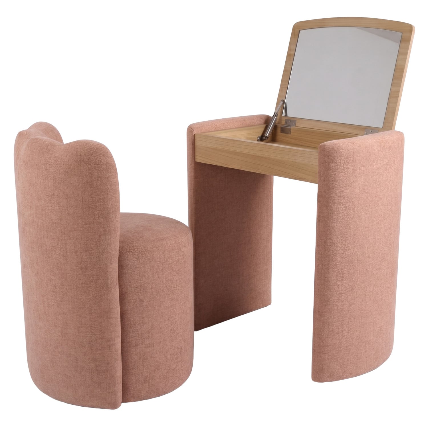 2 Piece Elsie Upholstered Dressing Table & Chair Set