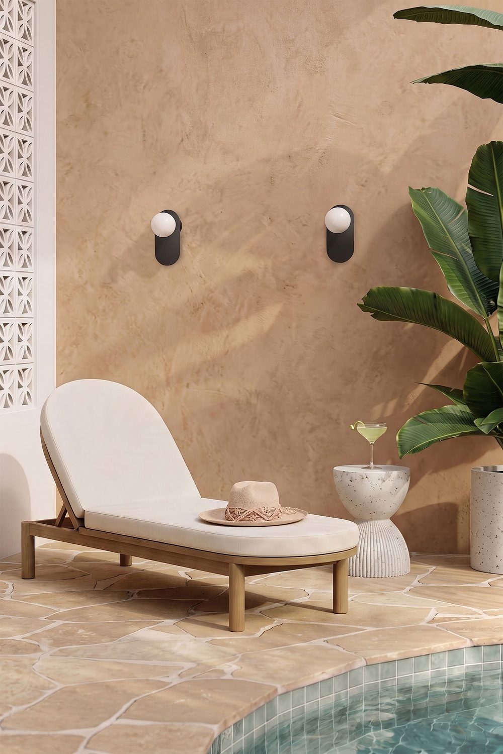 Koto Opal Glass Wall Light