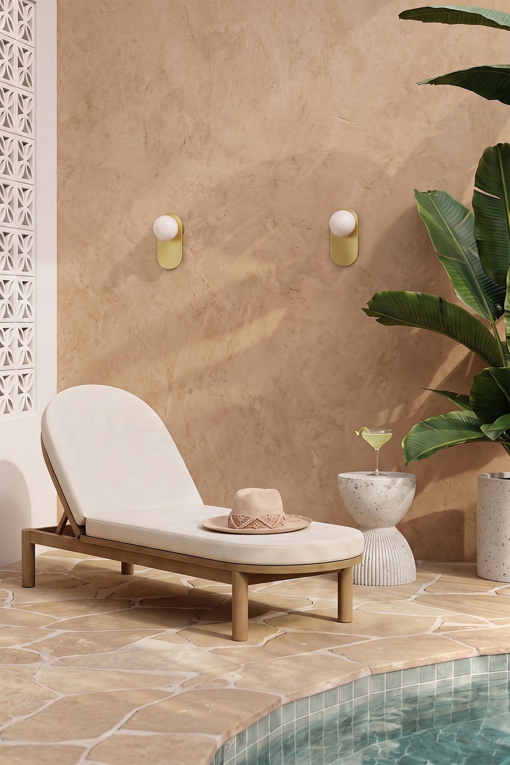 Koto Opal Glass Wall Light