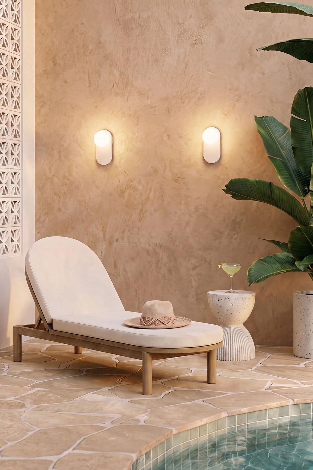 Koto Opal Glass Wall Light