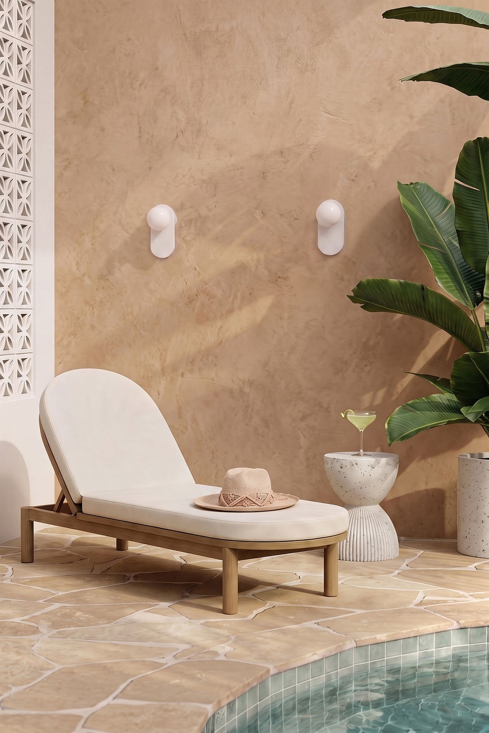 Koto Opal Glass Wall Light