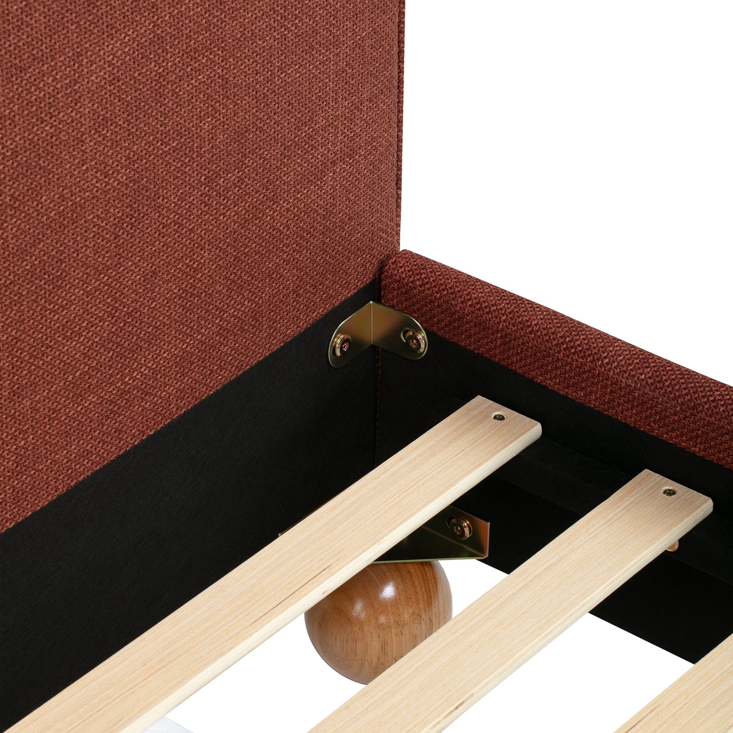 Bonnie Upholstered Ball Foot Bed